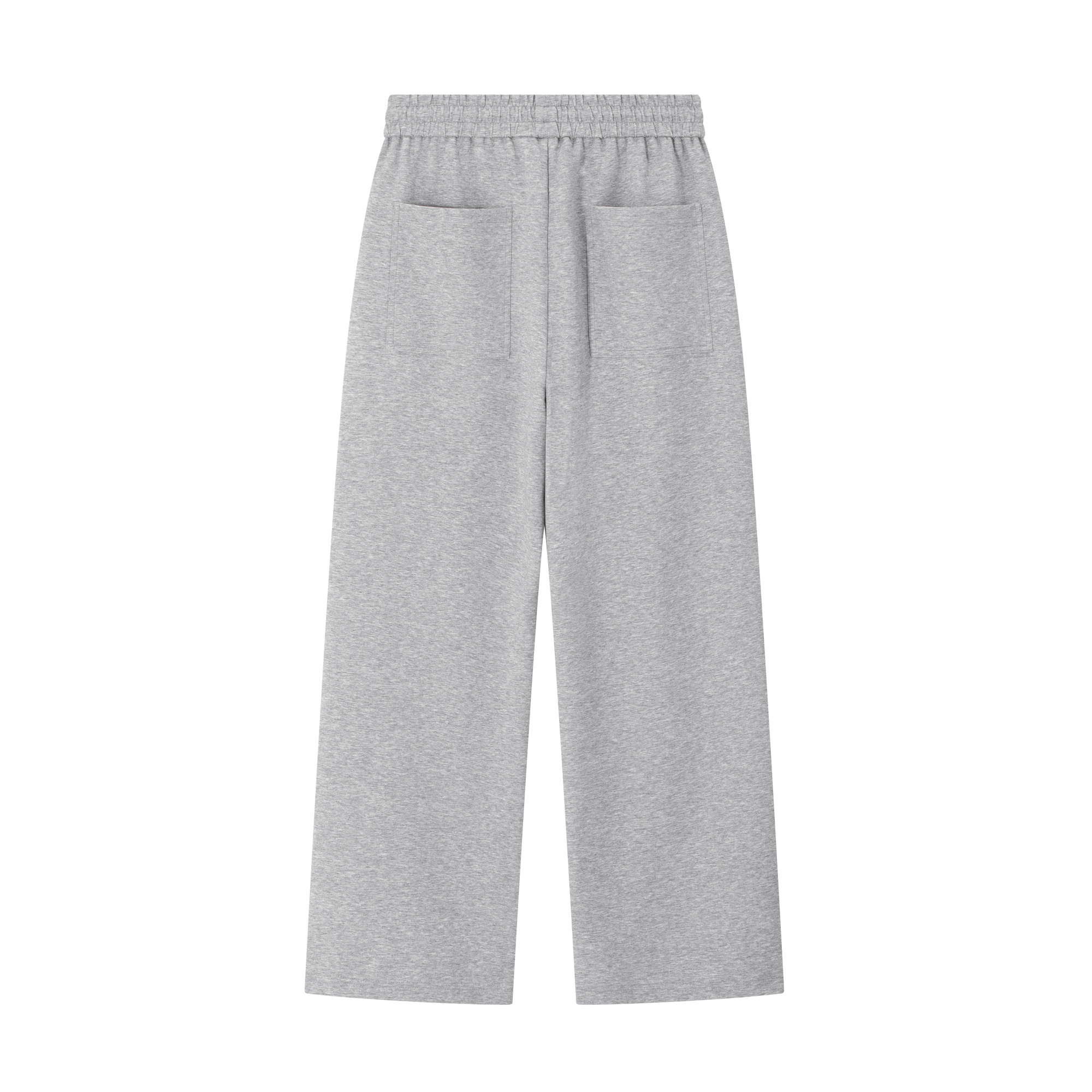 Grey Cloud-Style Structured Casual Trousers