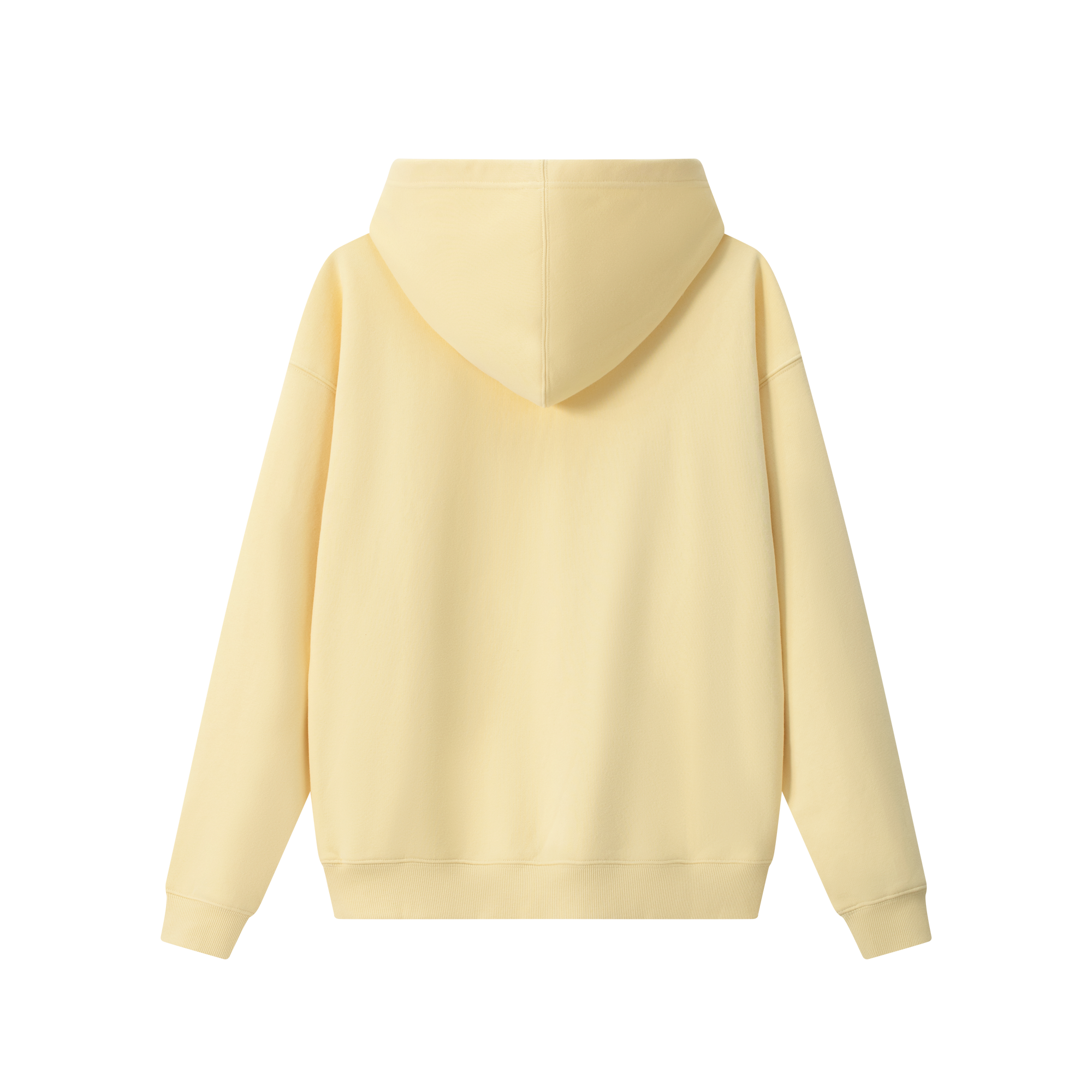 Yellow Cross-Patterned Hoodie