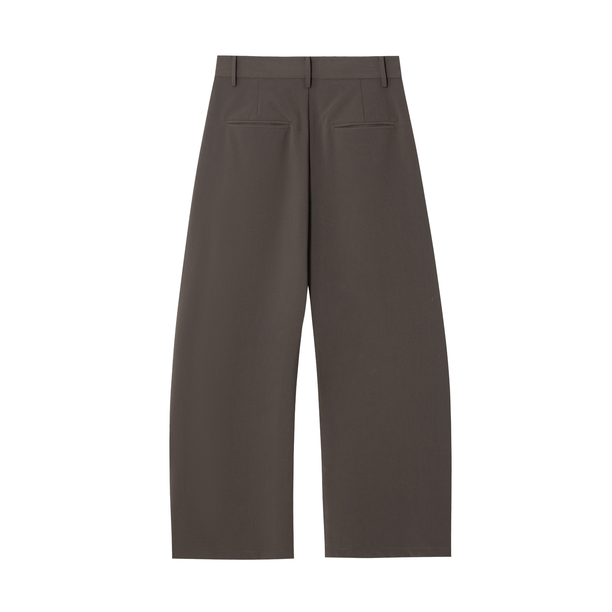 Brown 3D Tailoring Twisted Scimitar Wide-leg Trousers