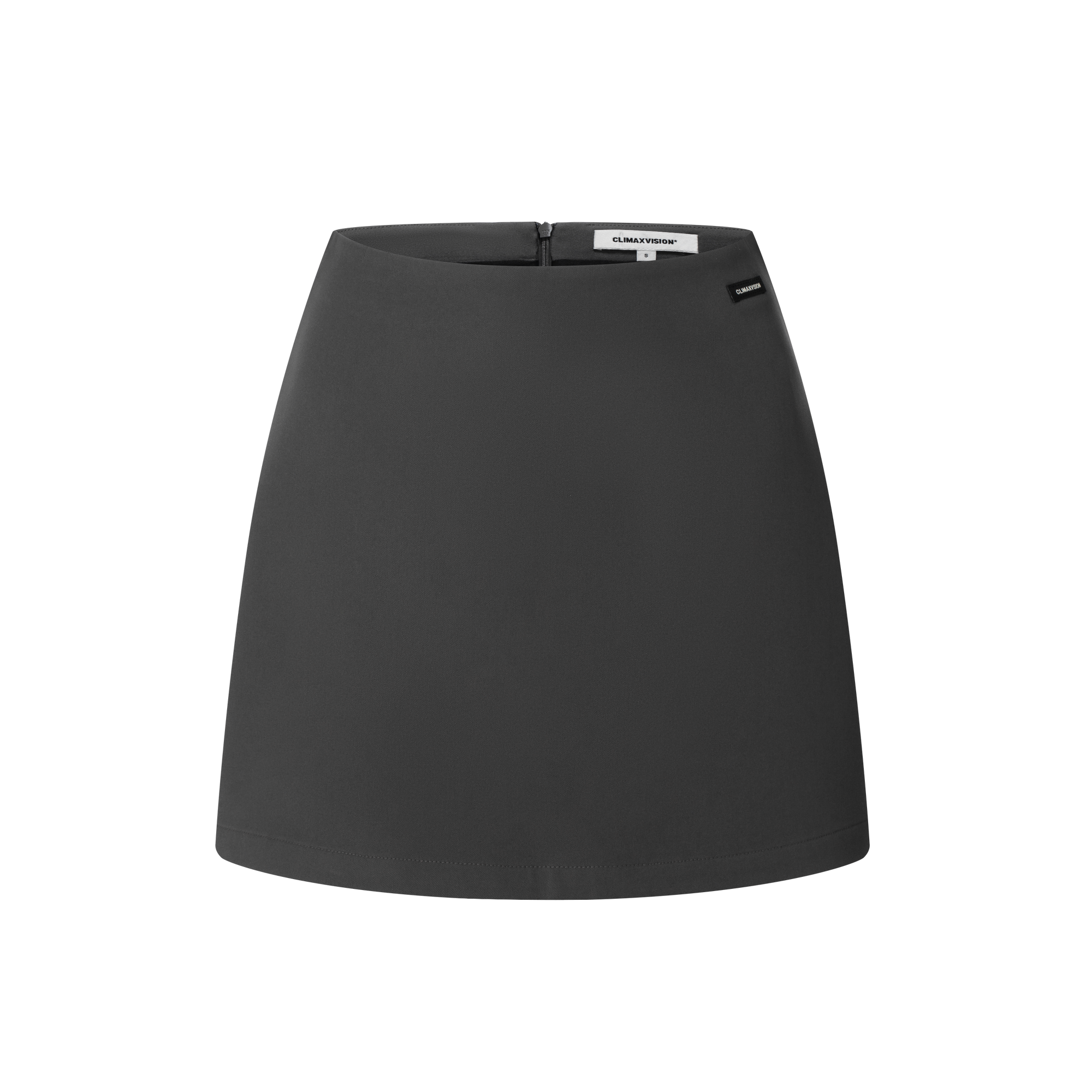 Dark grey minimalist suit skirt