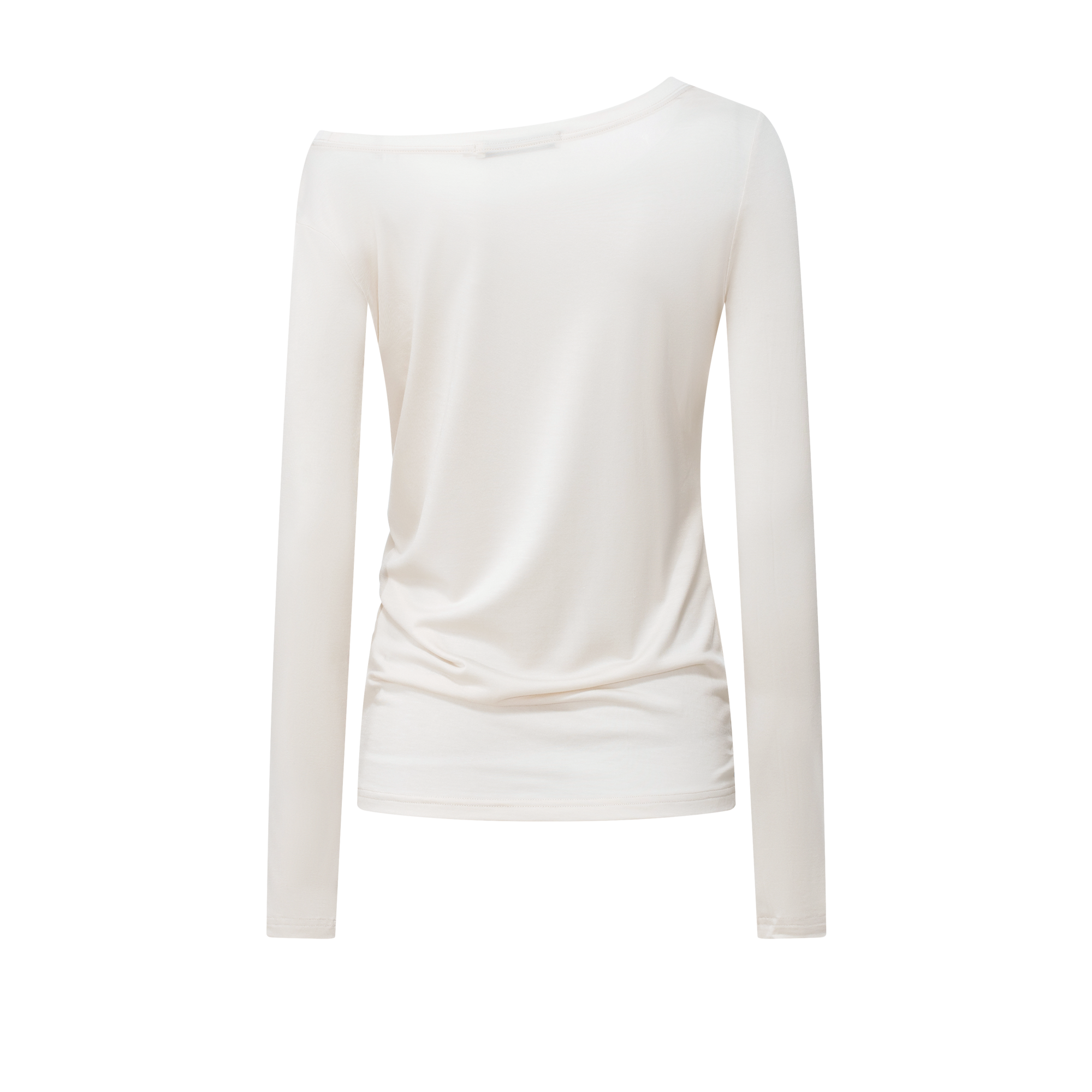 Oatmeal Distressed Print Lazy Style Mask Long Sleeve T-shirt