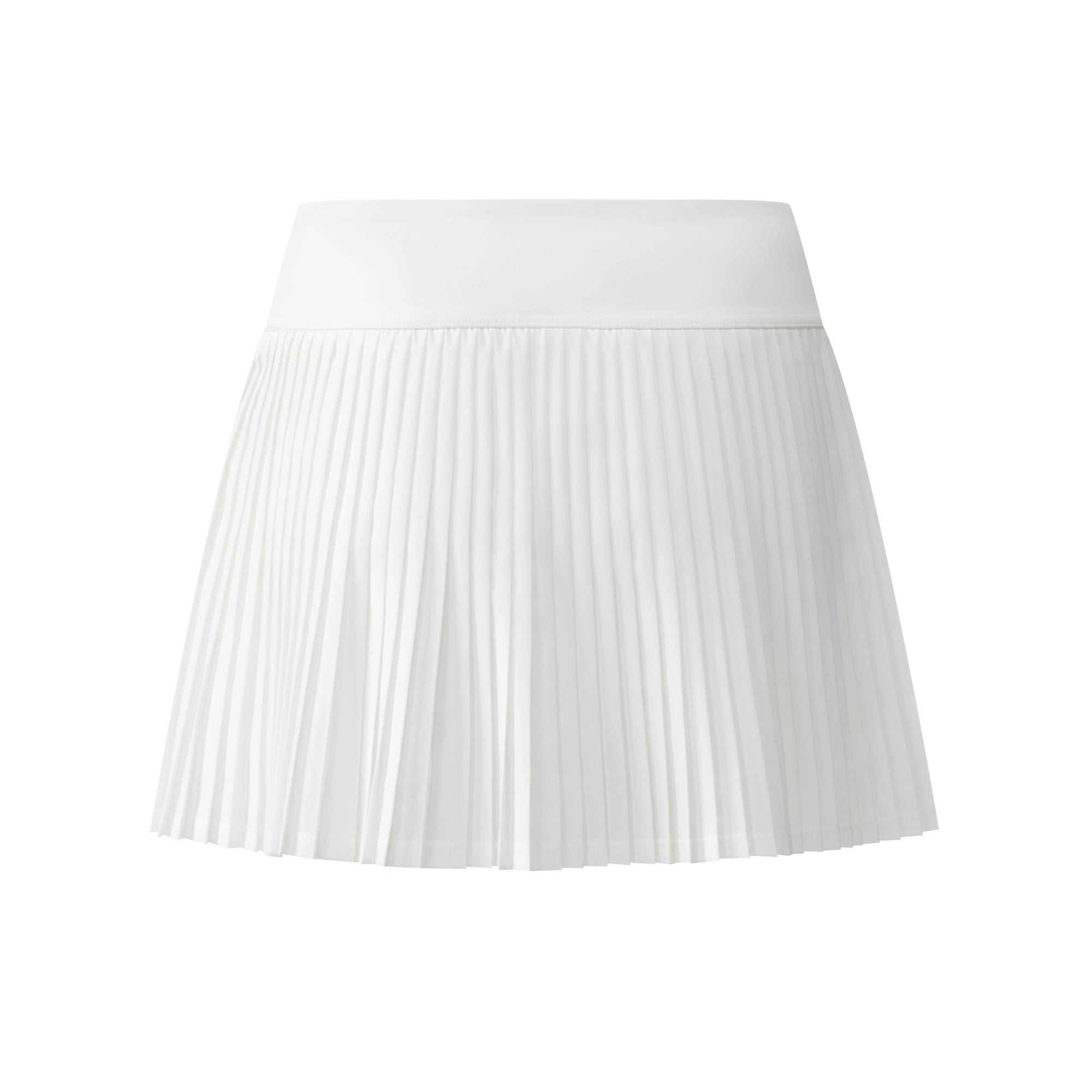 White Cross Pleated Tennis Skirt