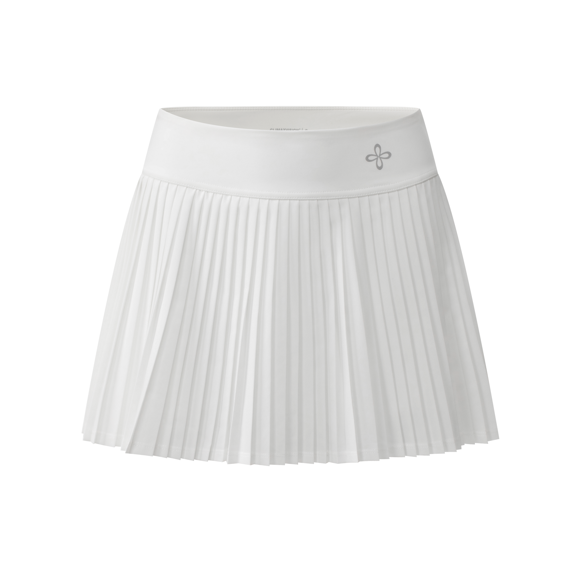 White Cross Pleated Tennis Skirt