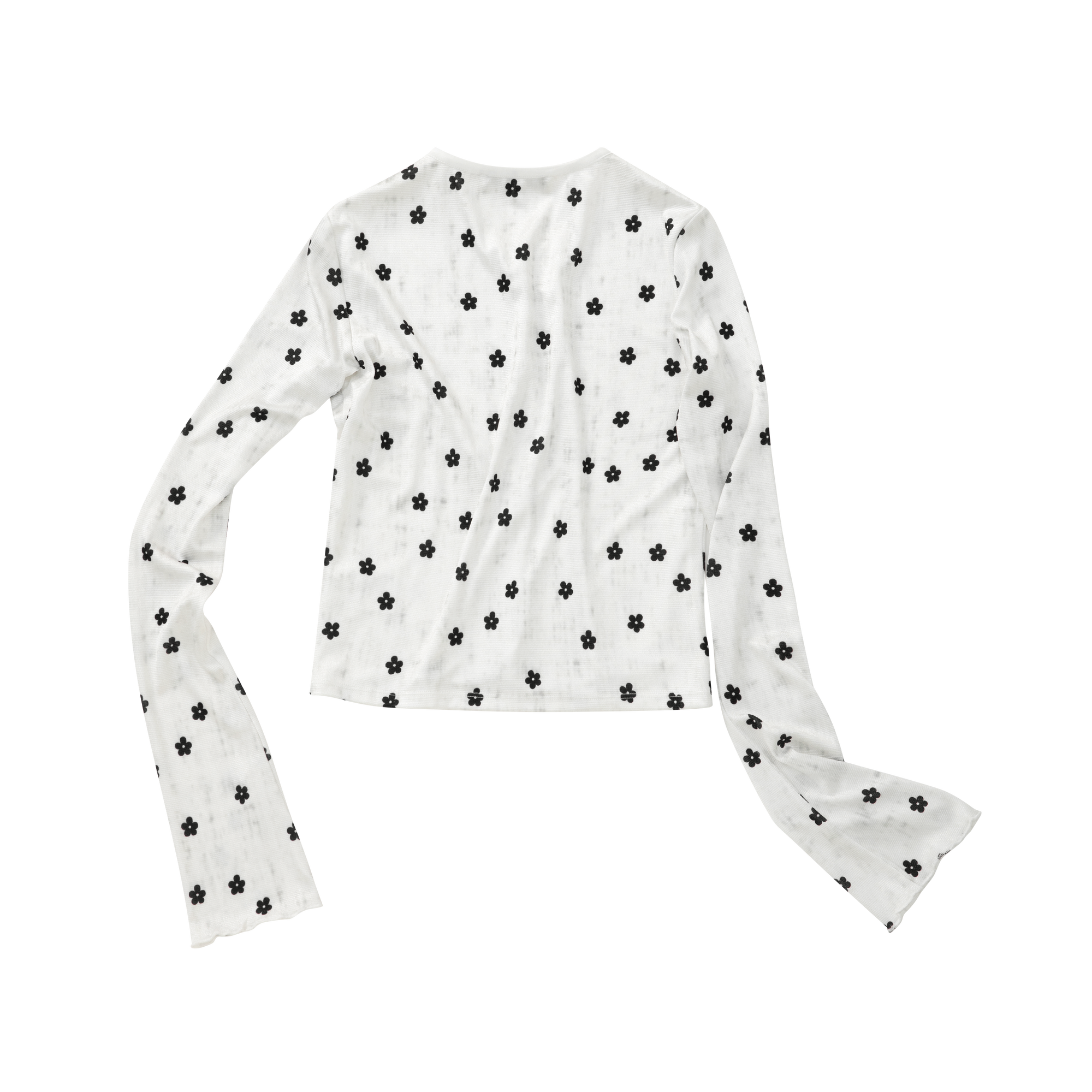 White Faux Acetate Piqué Textured Knit Cardigan