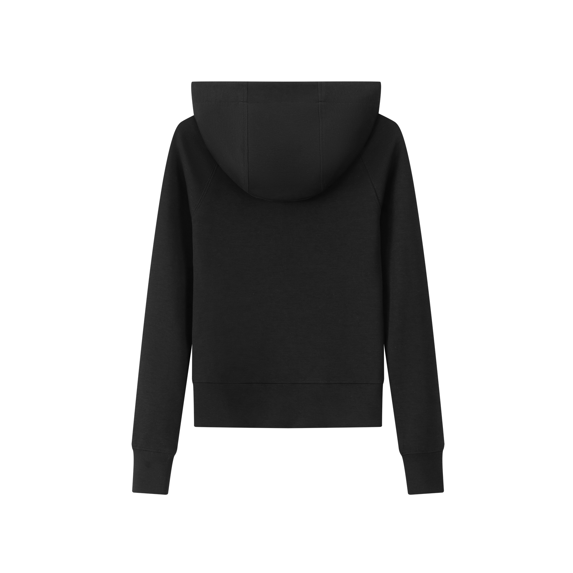 Black Cross Cloud-Style Slim Fit Hooded Jacket