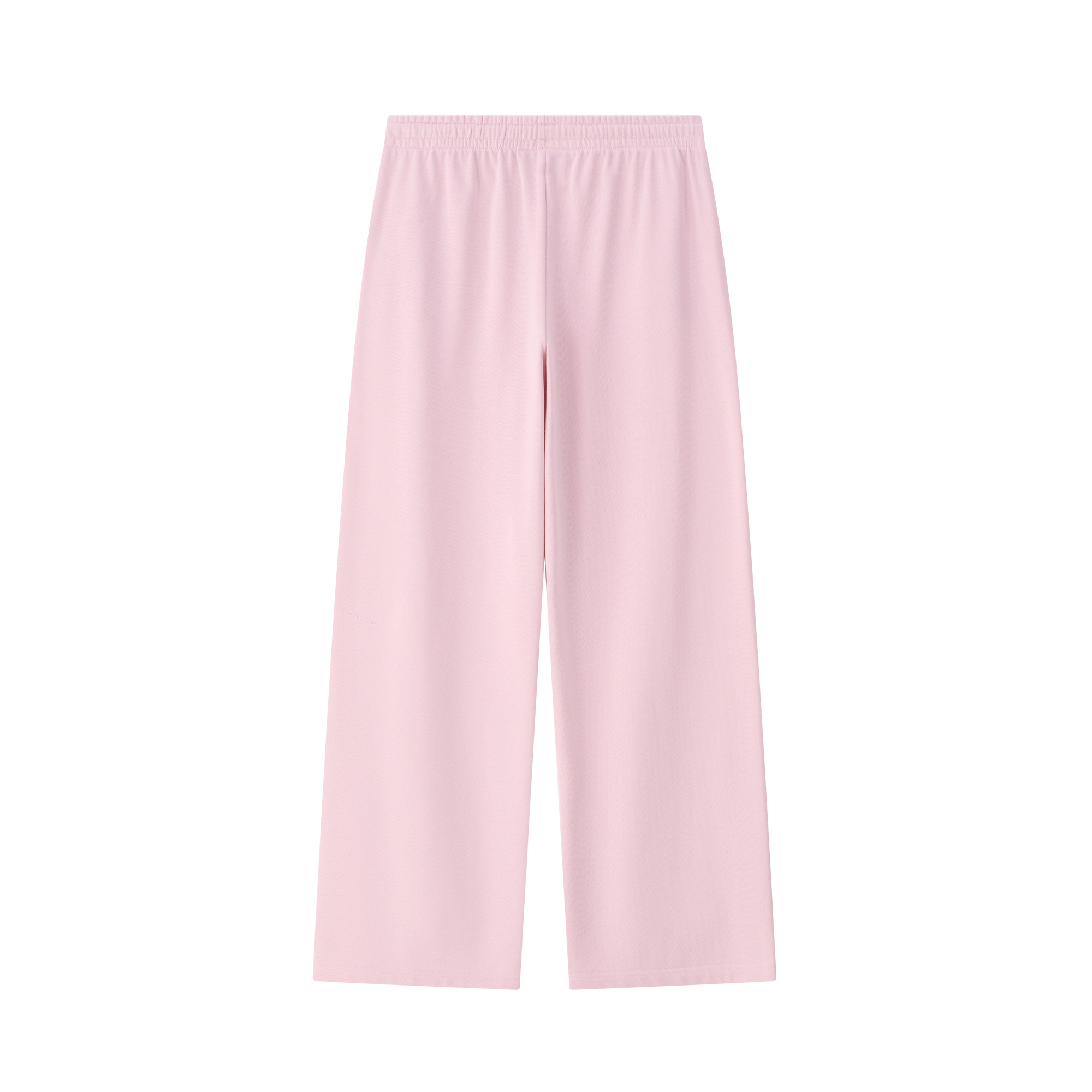 Pink Low-Rise Drawstring Straight-Leg Sweatpants