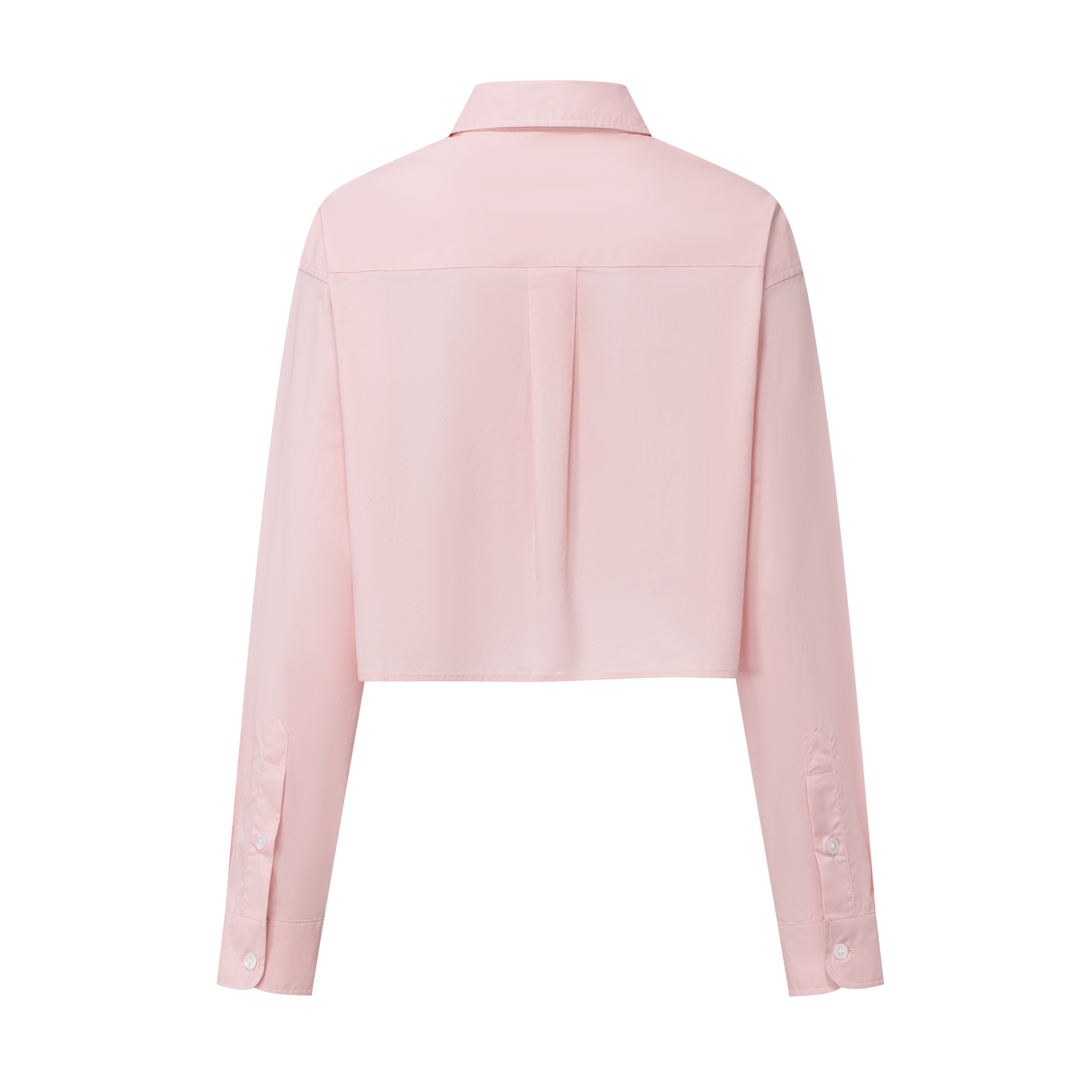 Cherry Blossom Pink Short Waist-baring Shirt