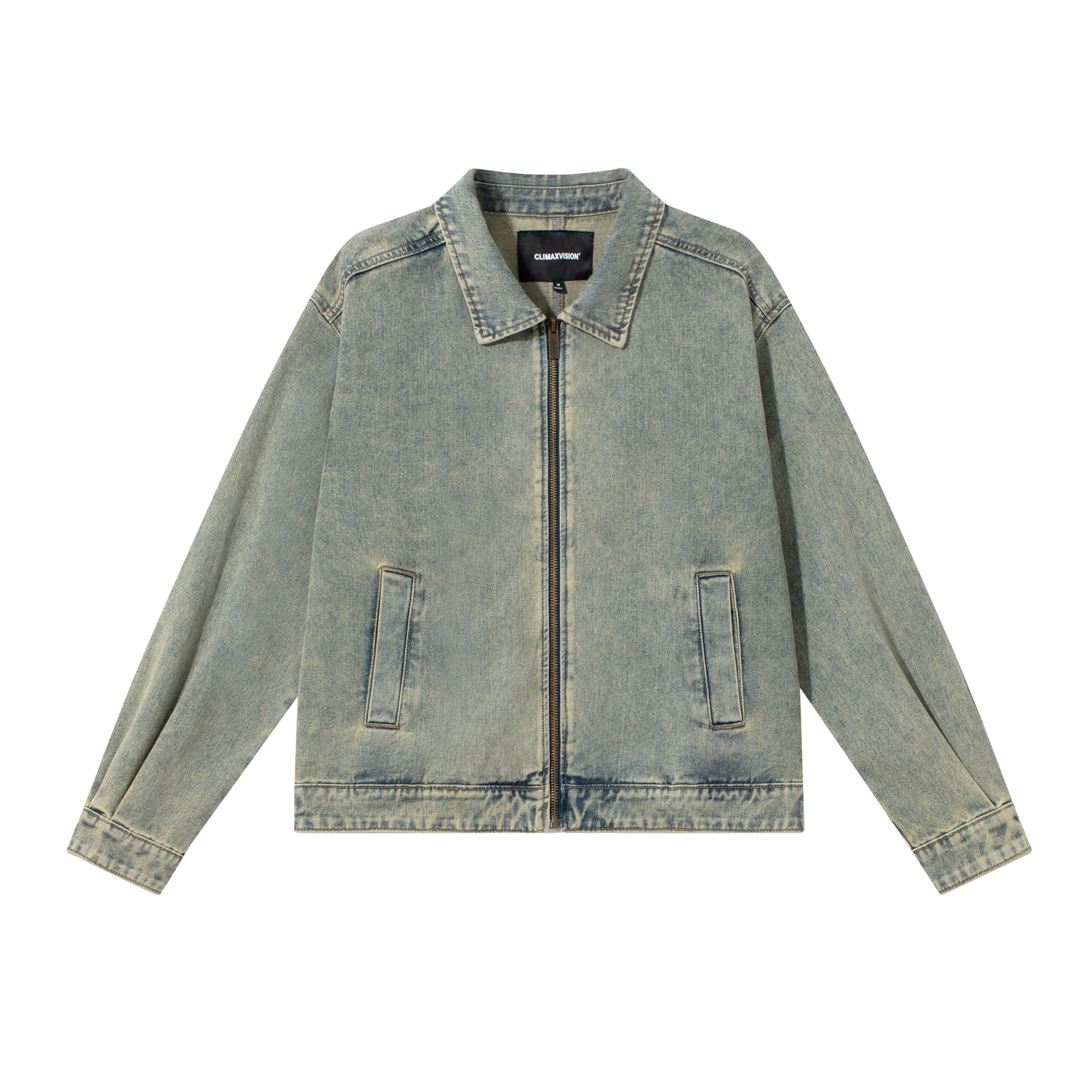 Nostalgic Blue Heavy Washed Denim Jacket