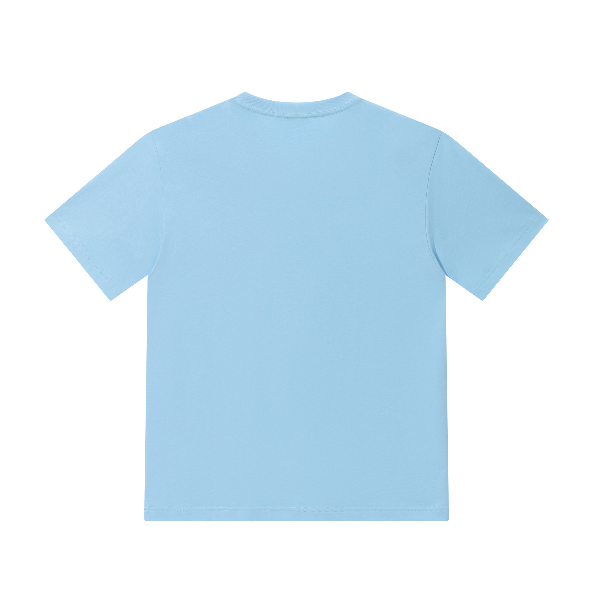 Blue Ice Cream Fun Print Short Sleeve T-Shirt