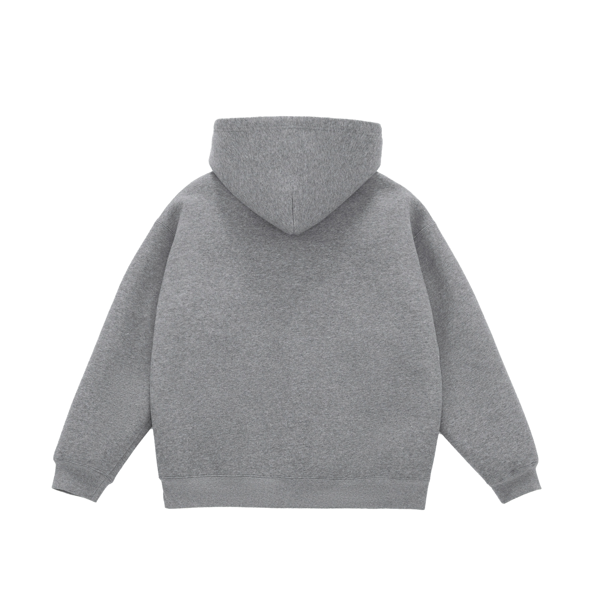 Two-Tone Air Layer Profile Zipper Cardigan In Grey and Navy