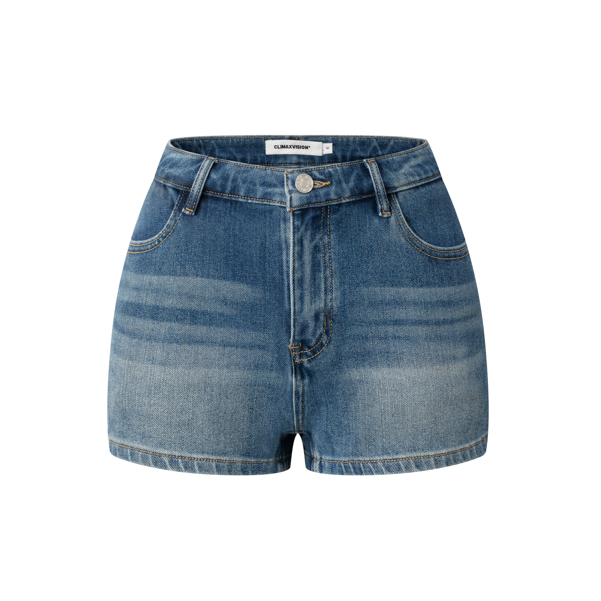 Dark Blue Stretch Bodycon Denim Shorts