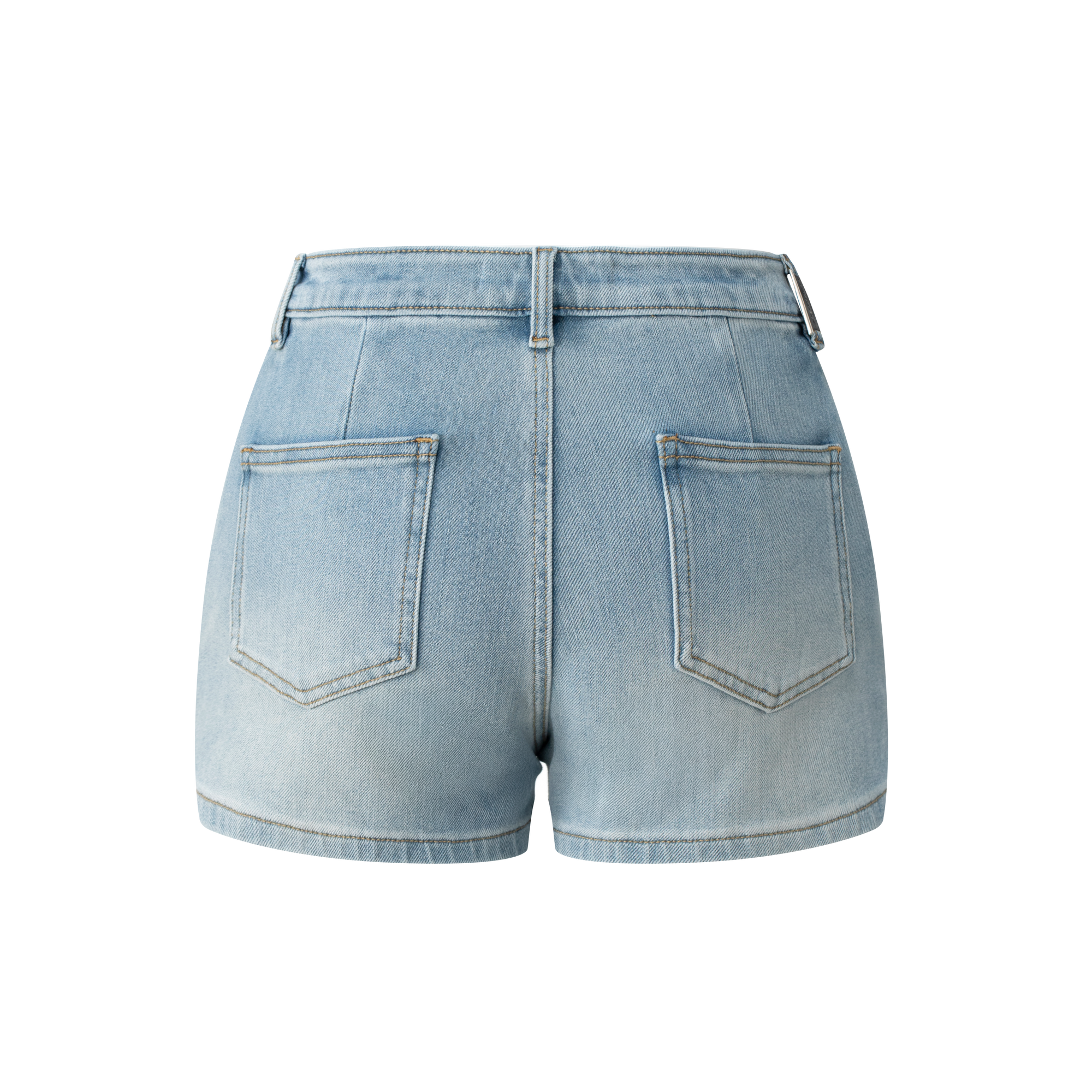 Light Blue Stretch Bodycon Denim Shorts