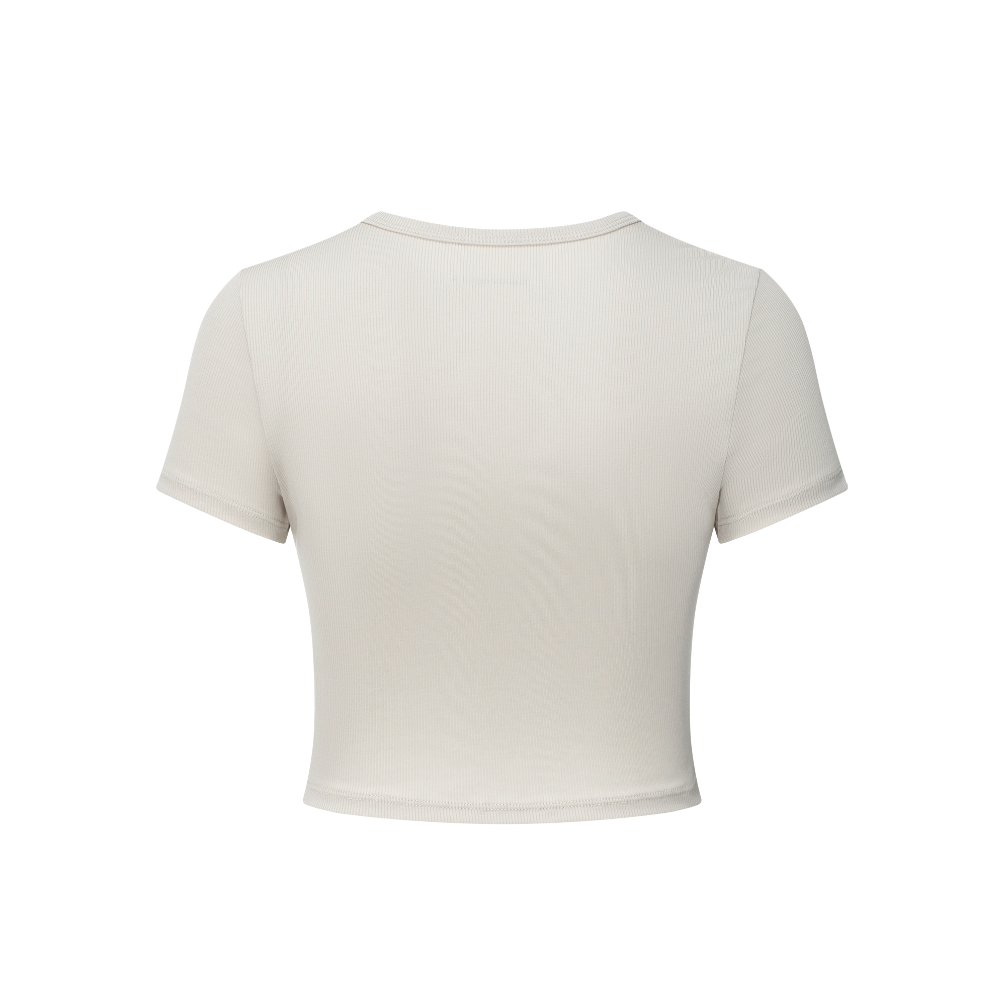 Beige Light Cloud Stretch Tencel Cool Short Sleeves