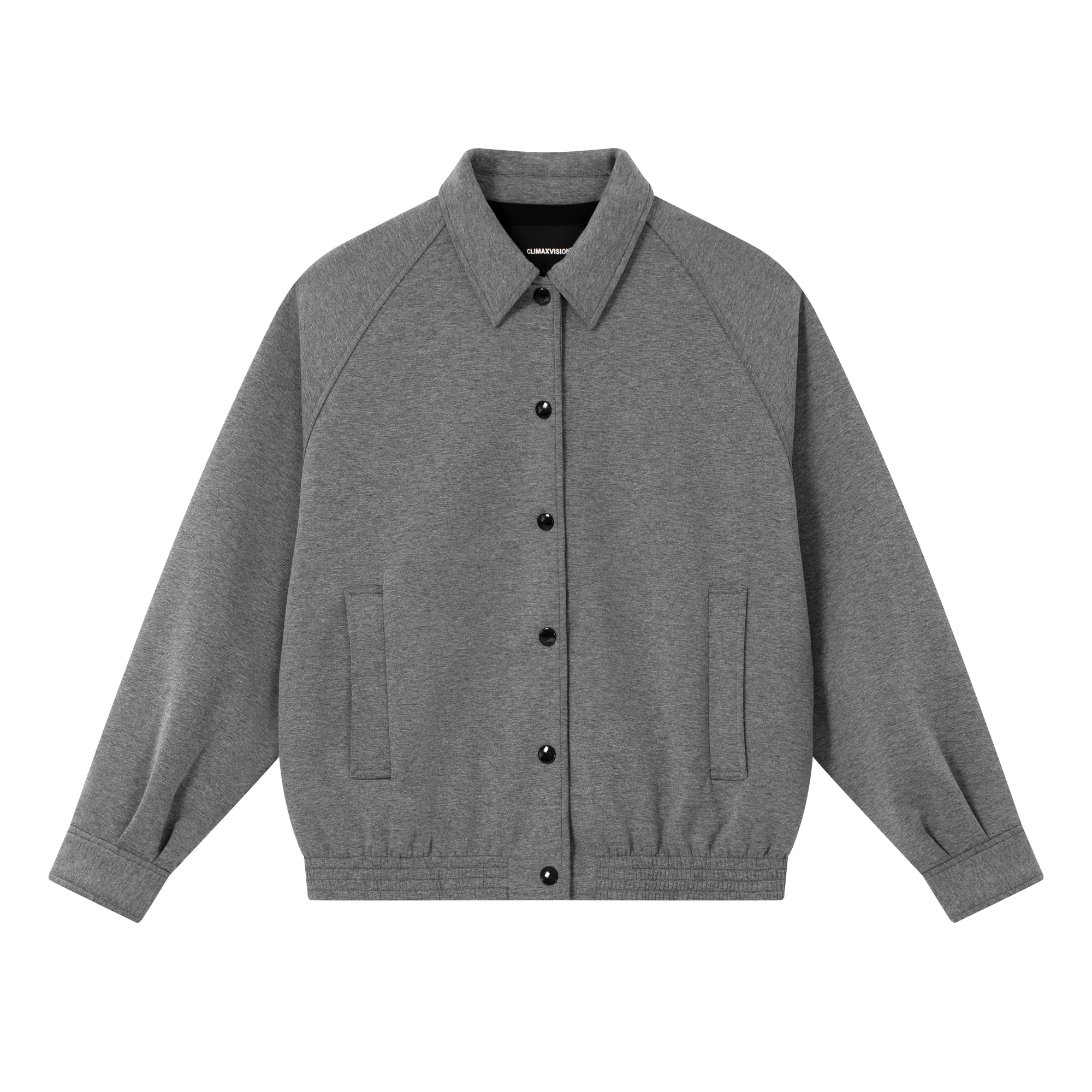 Grey Oversized Casual Jacket
