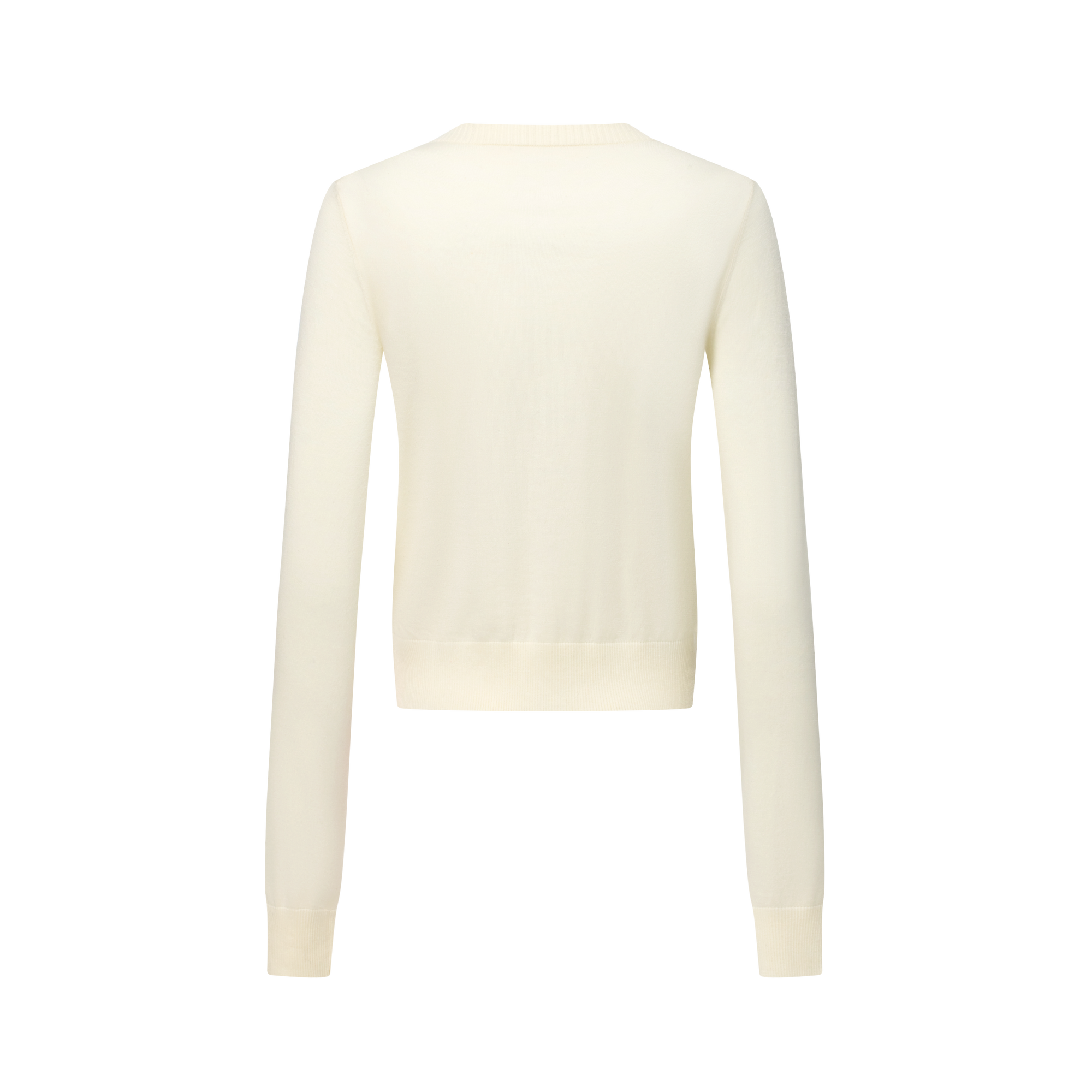 Beige silk and wool blend cardigan