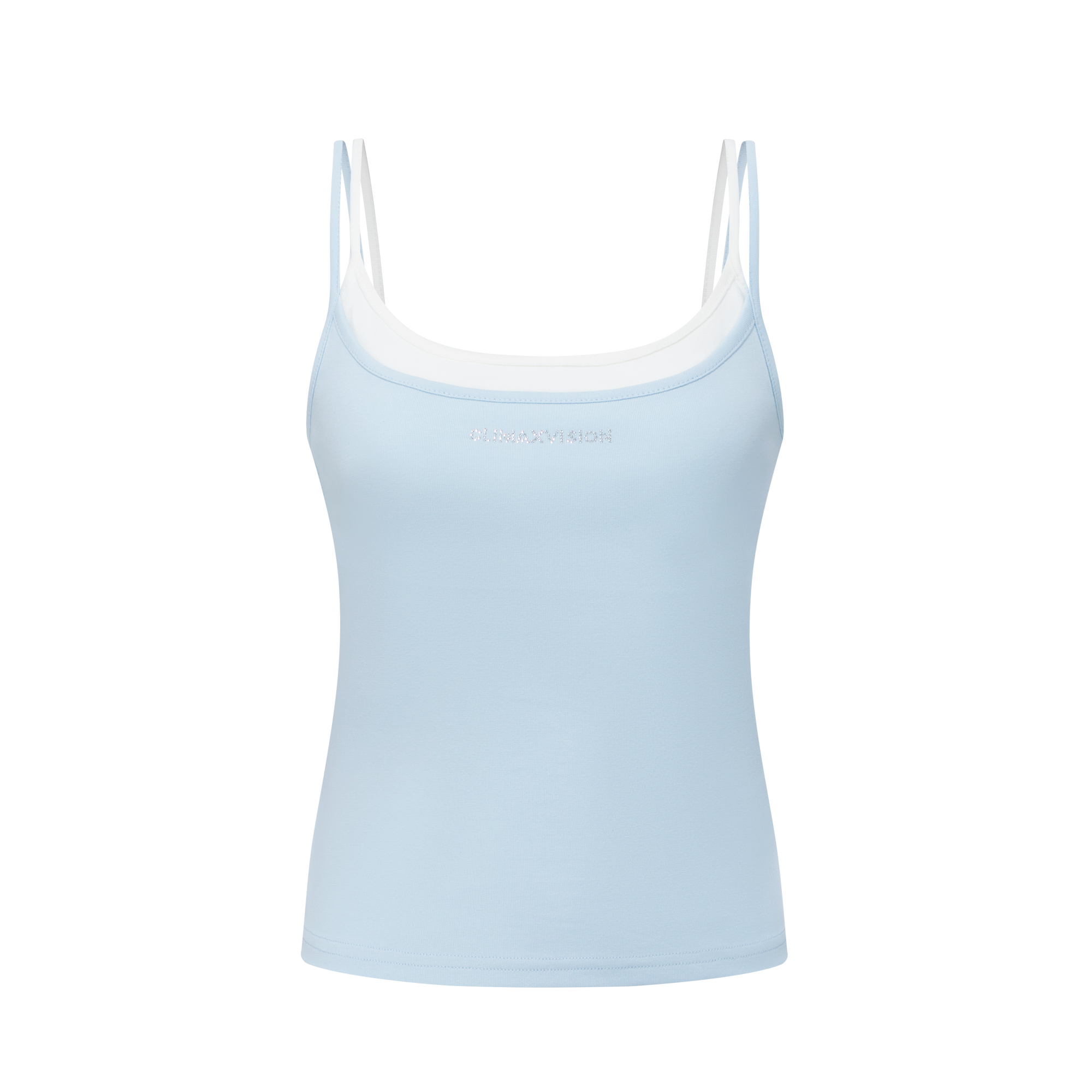 Water blue diamond fake two-piece sling