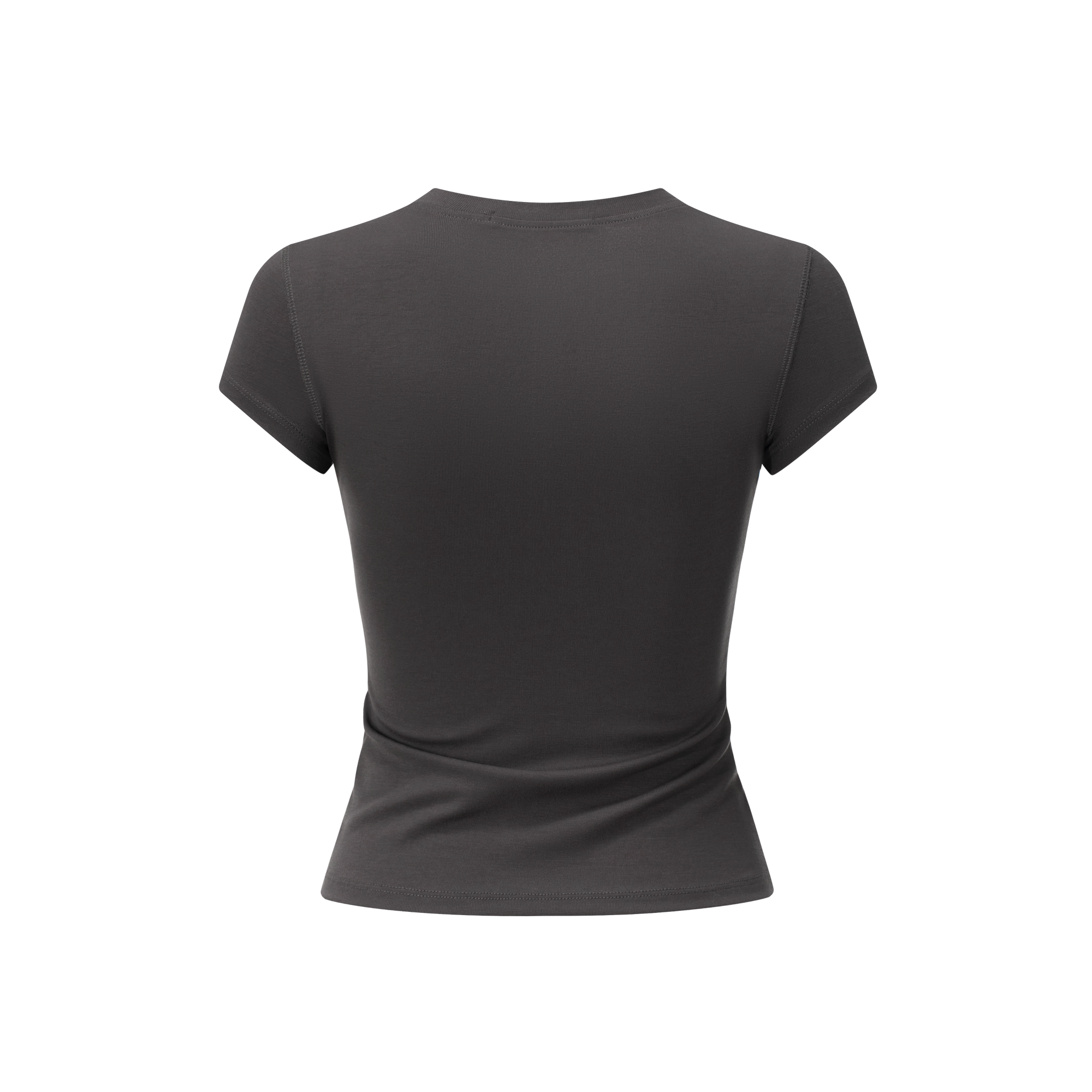 Fog Grey Stretch Henley Short Sleeves