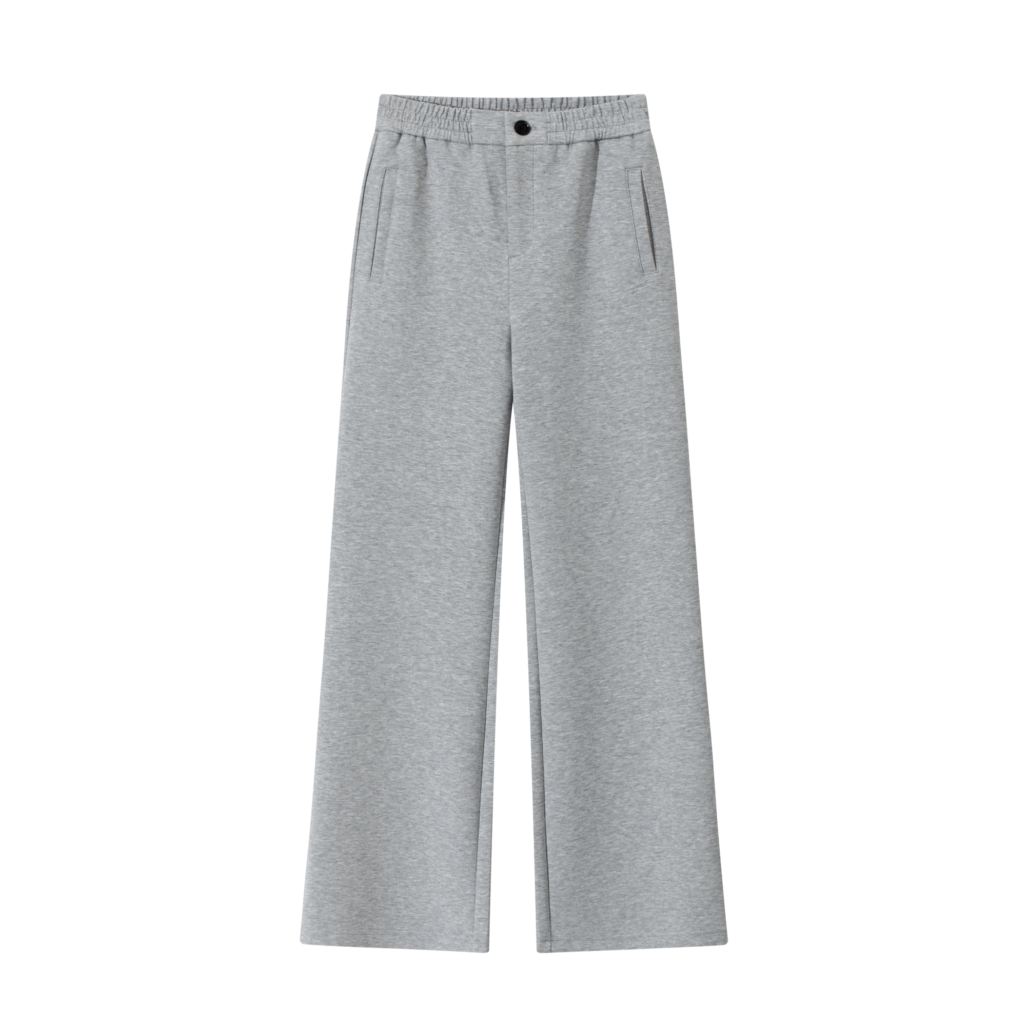 Grey Jelly Air Layer Wide Leg Casual Sweatpants