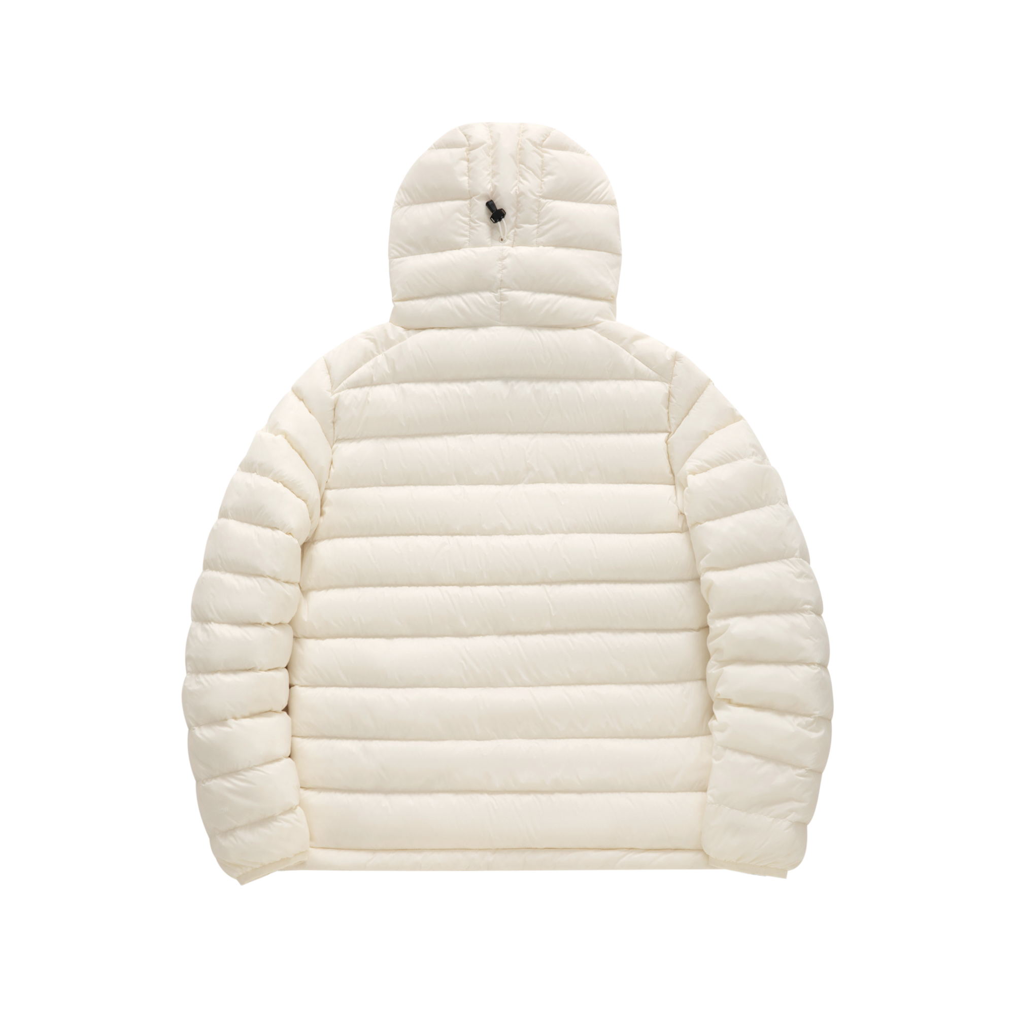 Blue Lightweight Color-Blocked Zippered Hooded Down Jacket