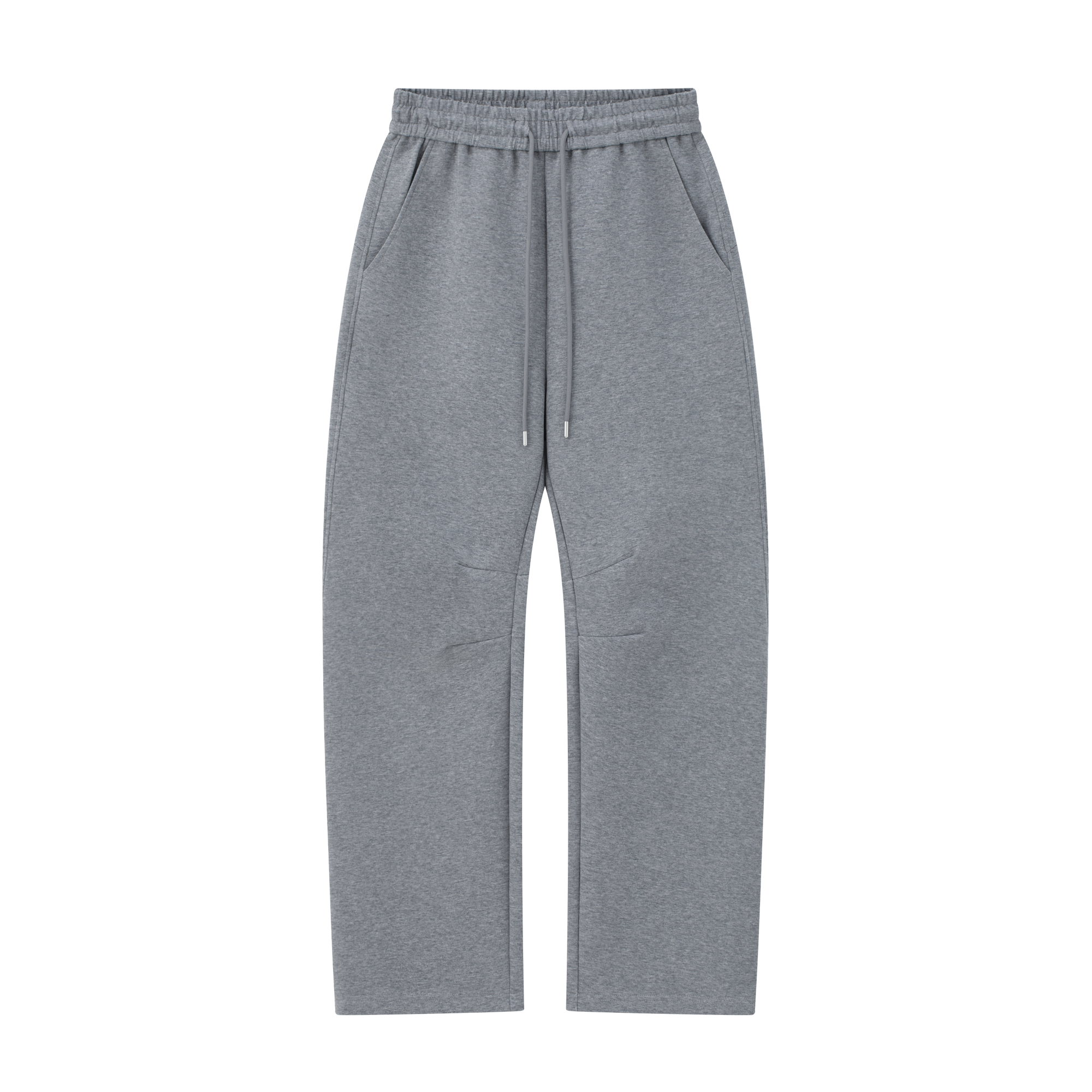 Gray Xinjiang Long-staple Cotton Air Layer Silhouette Scimitar Pants