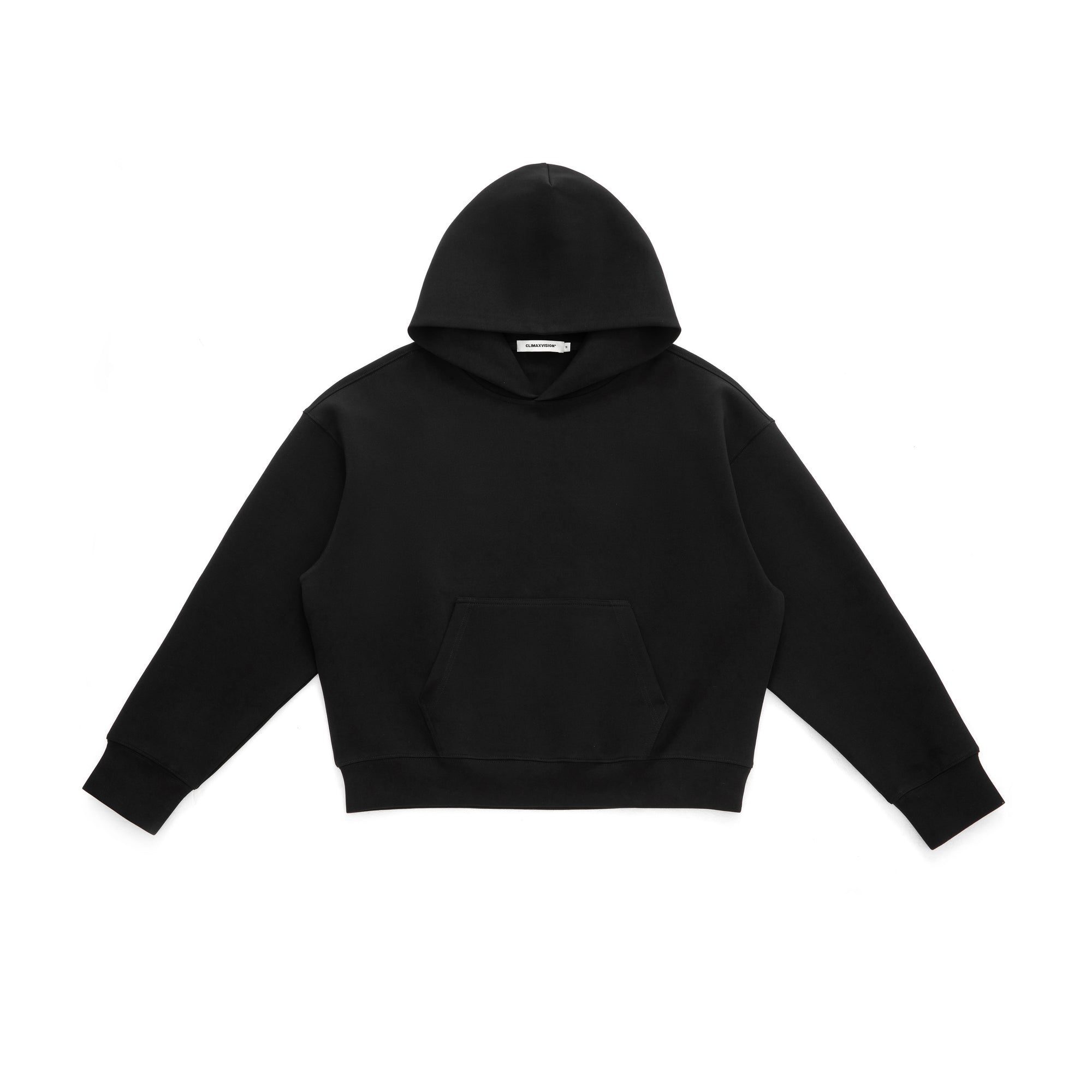 Black Xinjiang Long-staple Cotton Air Layer Knitted Hoodie