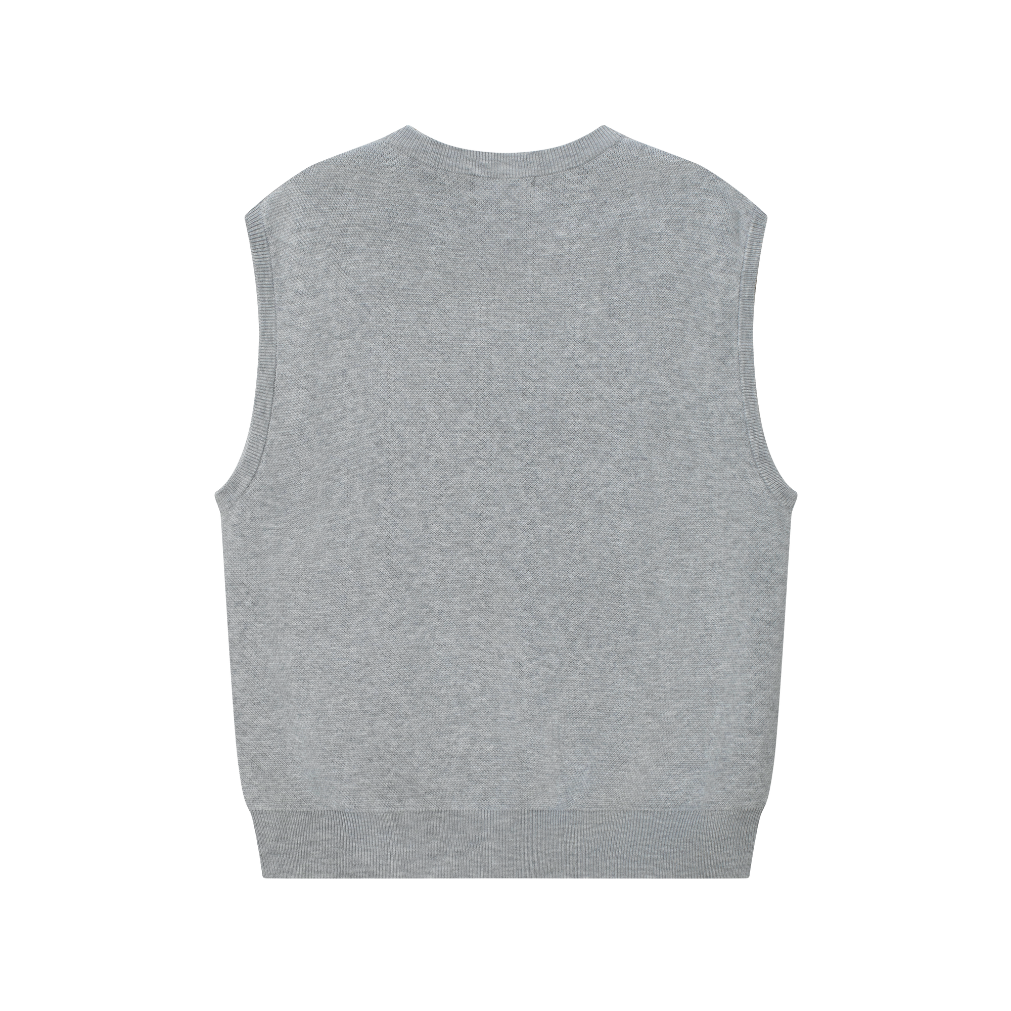 Diamond Check Knitted Vest