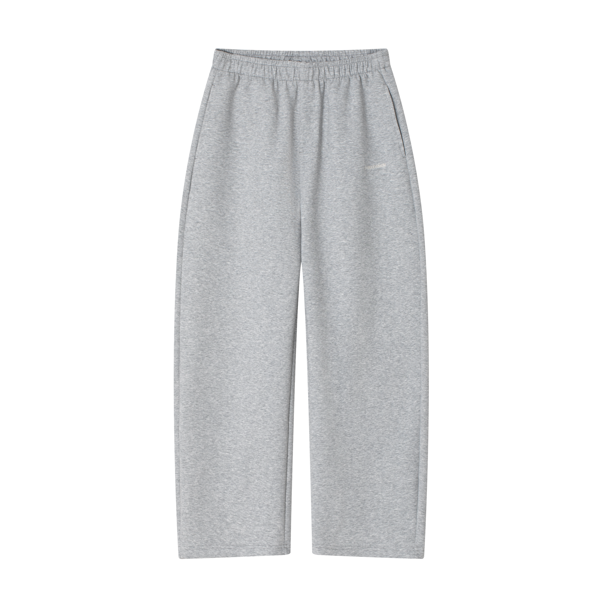 Grey Air Layer Anti-Wrinkle Structured Curved Trousers