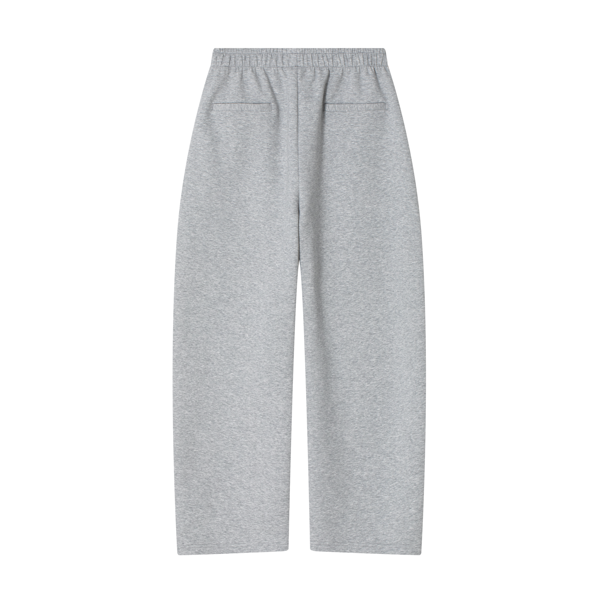 Grey Air Layer Anti-Wrinkle Structured Curved Trousers