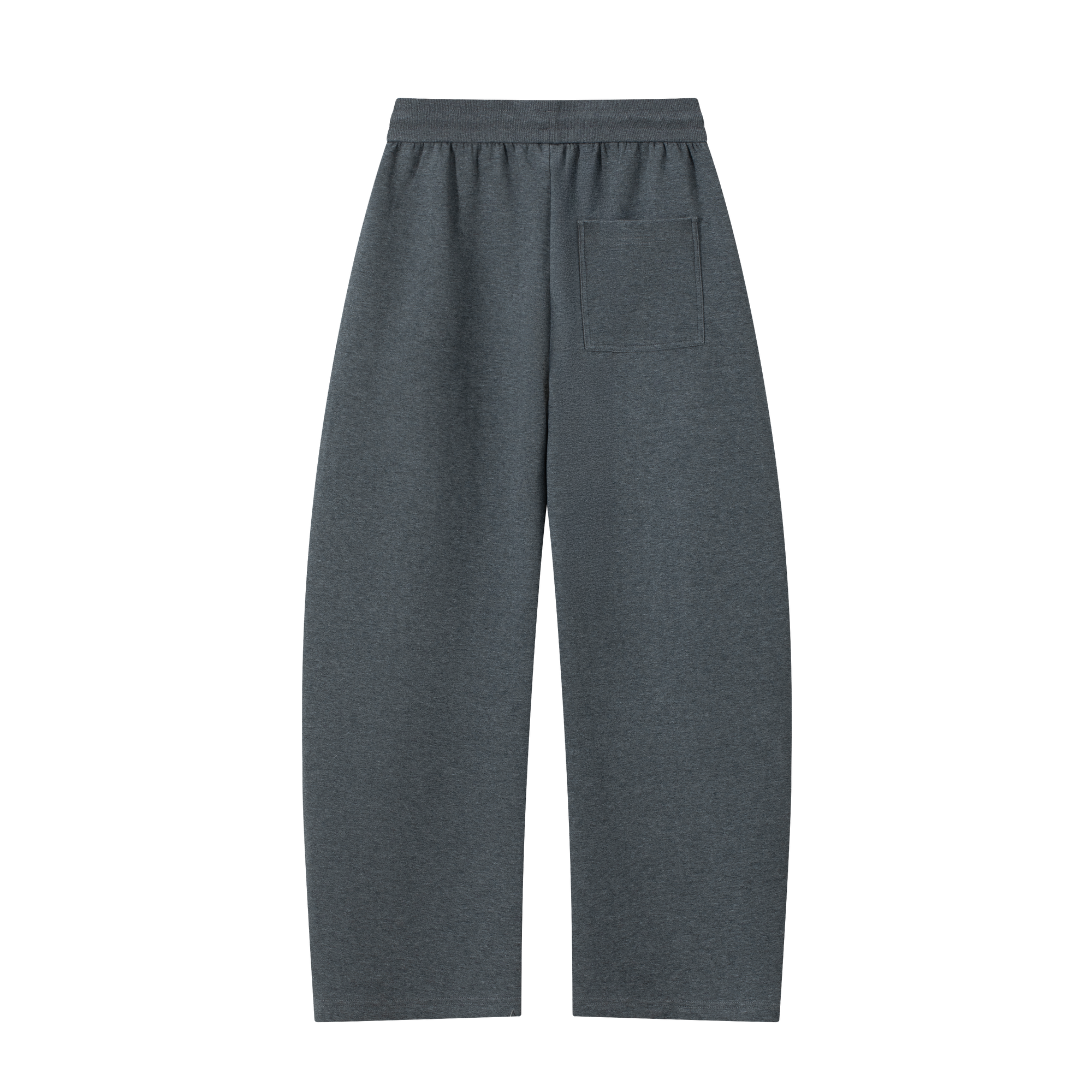 Dark Grey Structured Machete Cut Slouchy Banana Sweatpants