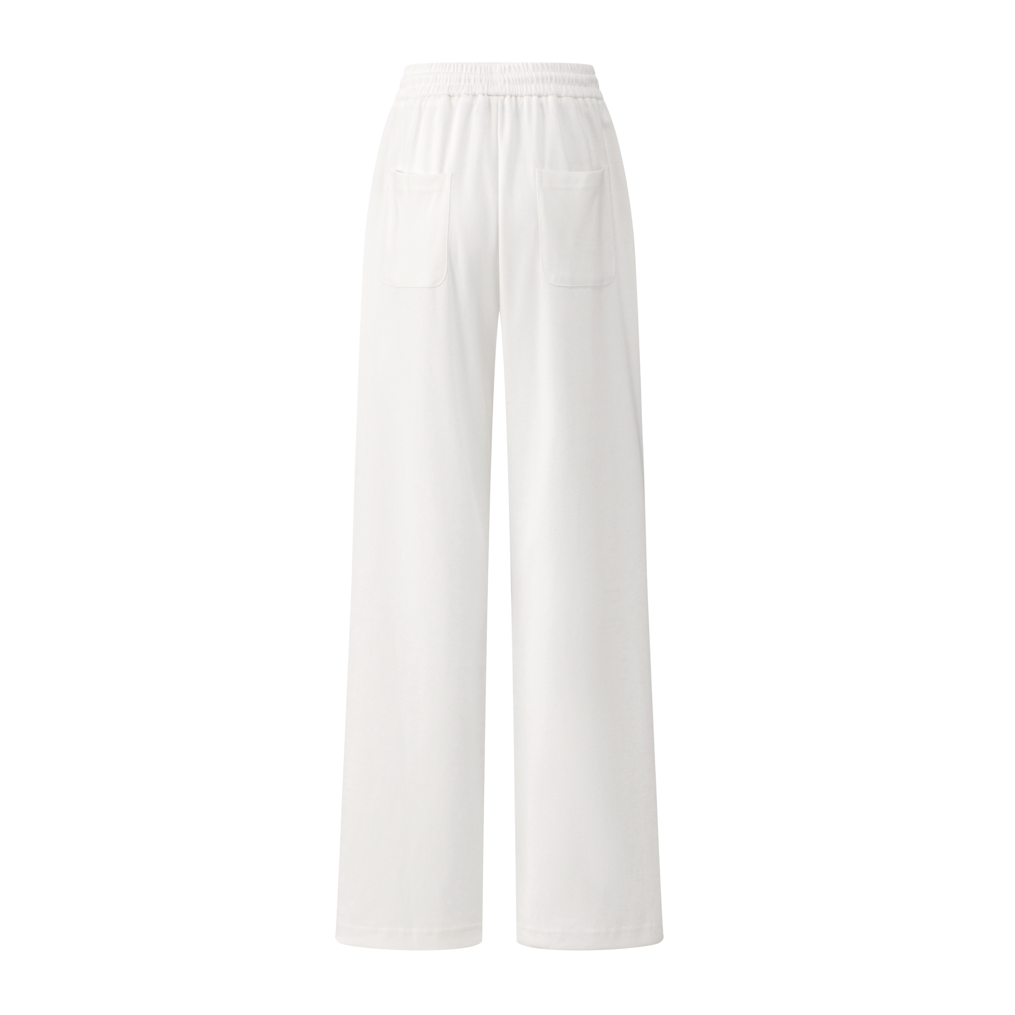 White Soft 3D Pleated Loose Paratrooper Pants