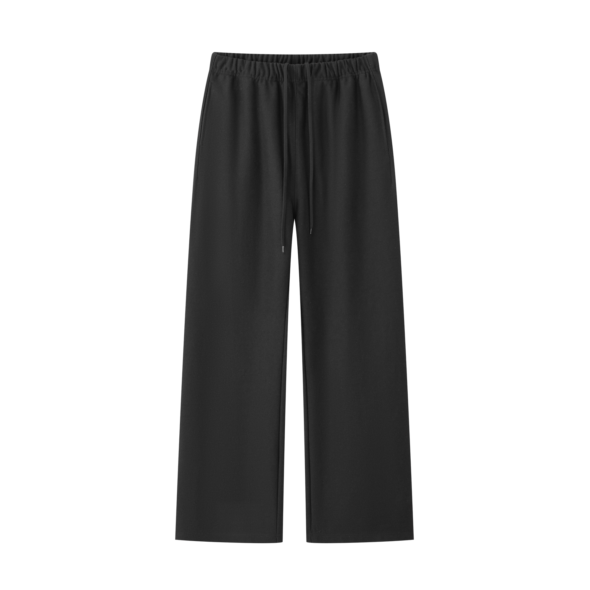 Black Basic Casual Sports Sweatpants