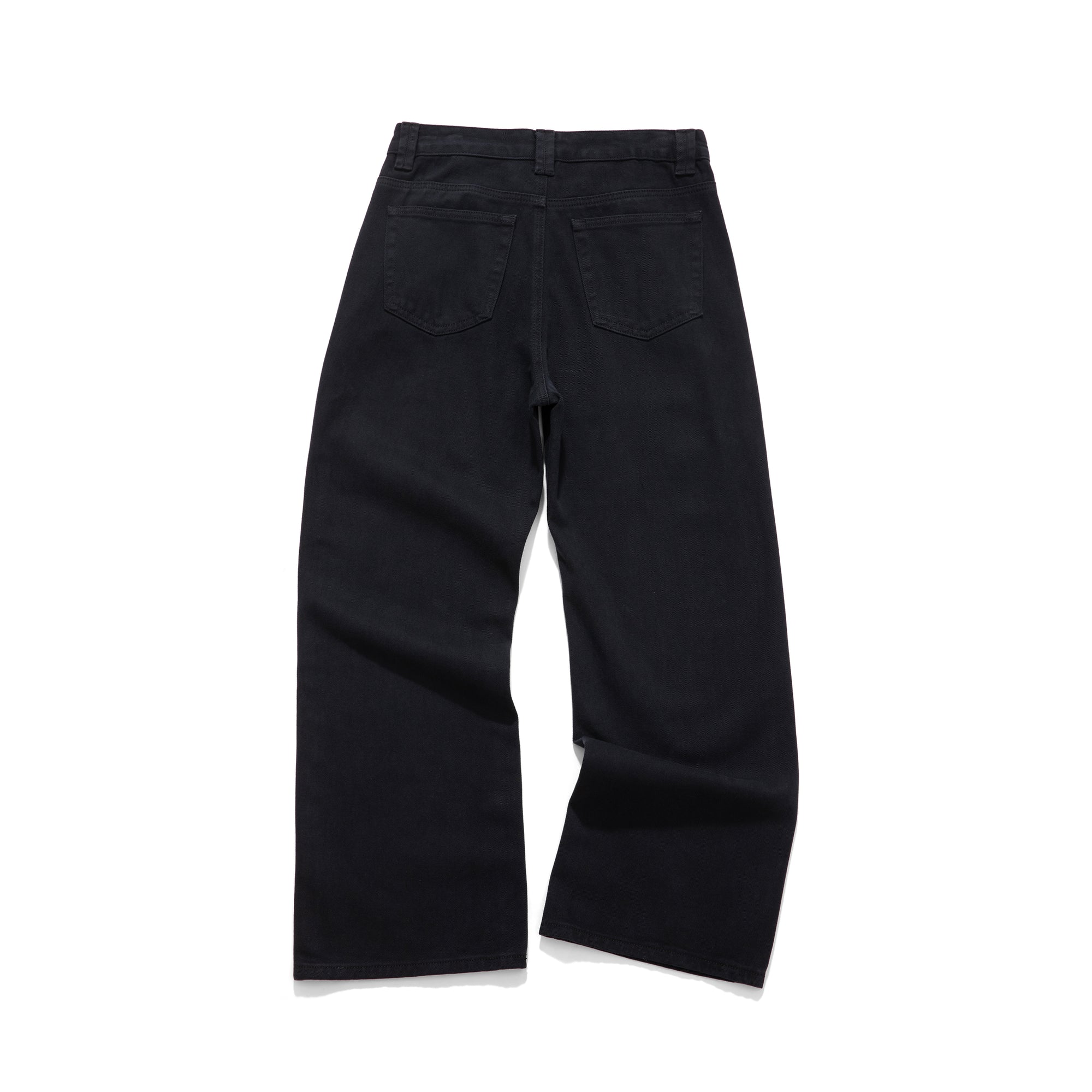 Black Classic Straight-Leg Versatile Jeans