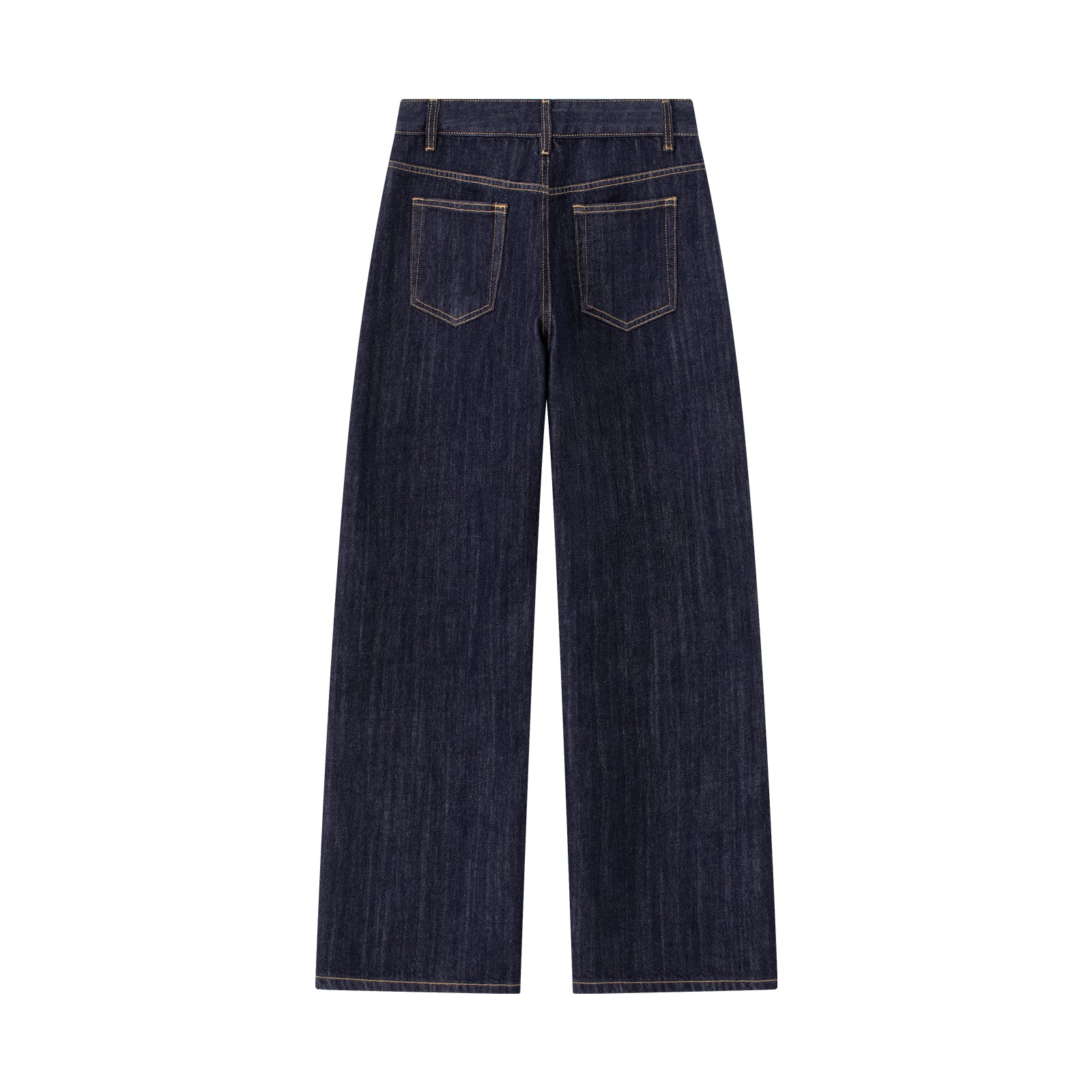 Blue Classic Retro Straight Leg Jeans