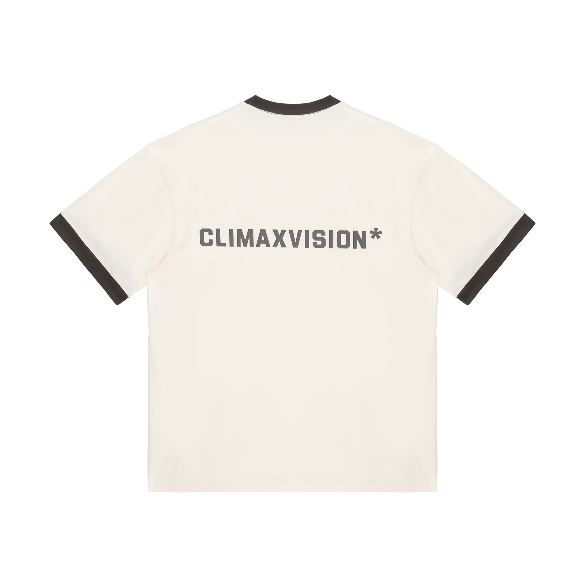 Light Cream Colorblock Logo Print Casual Short Sleeves
