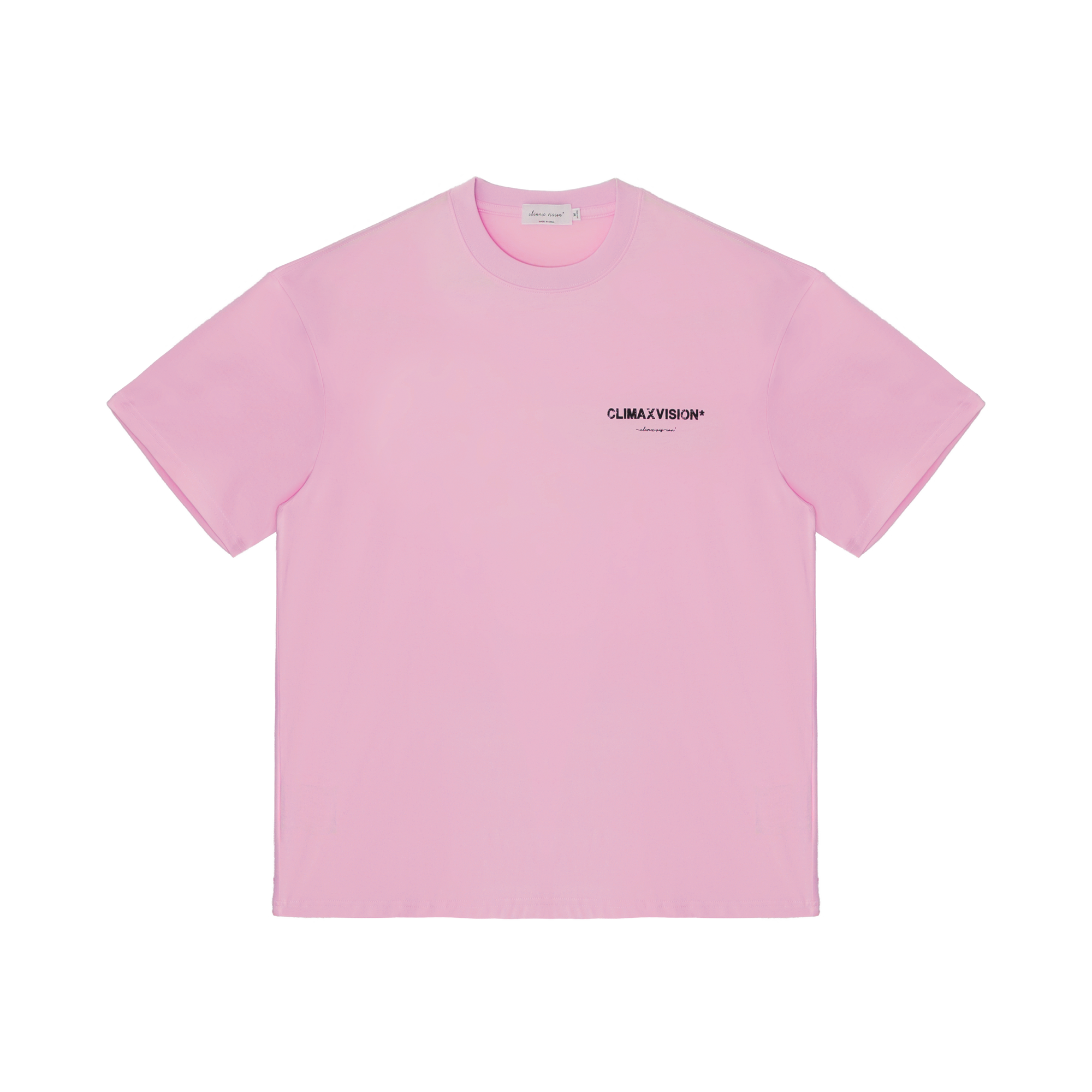 Pink Broken Logo Double-breasted Short Sleeves