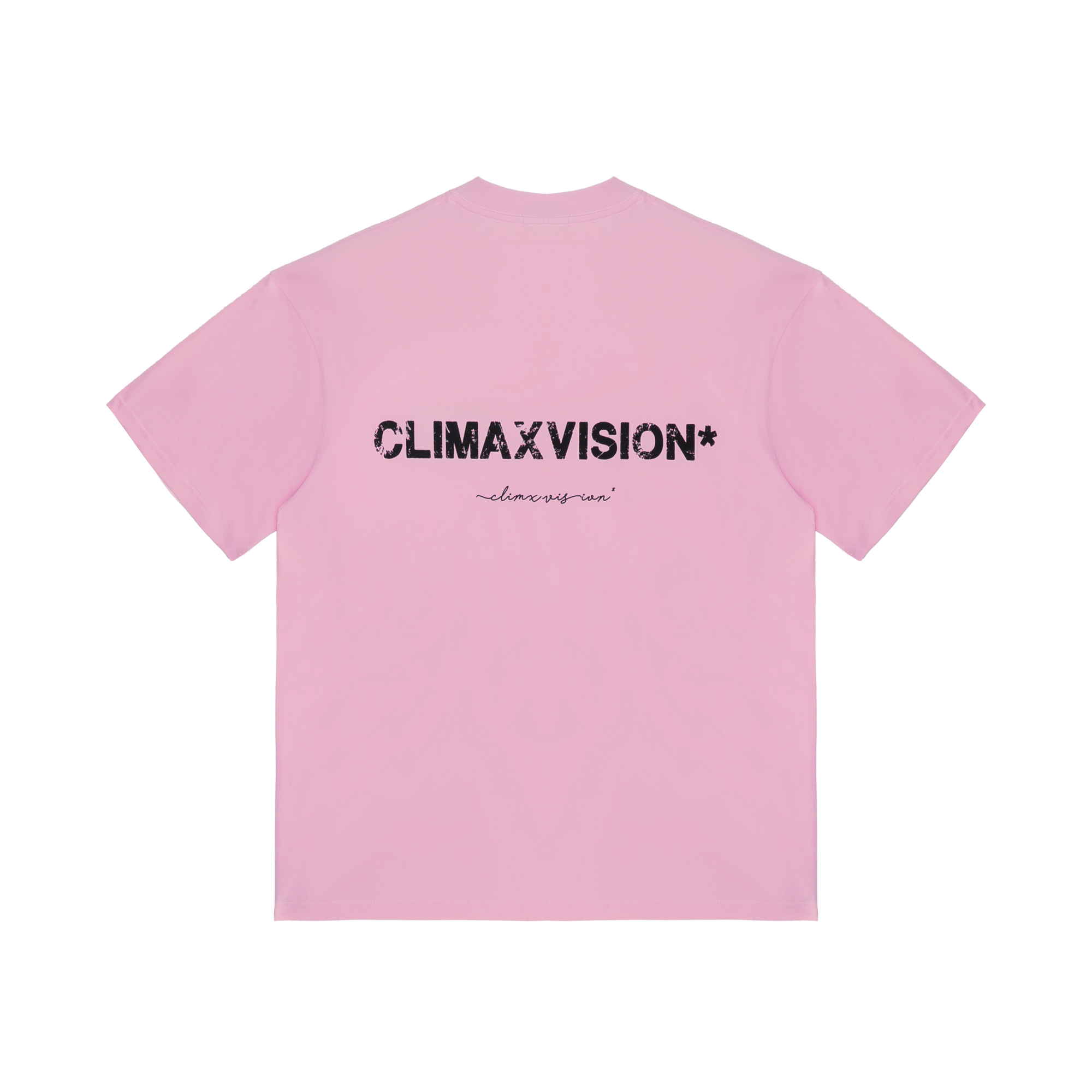 Pink Broken Logo Double-breasted Short Sleeves