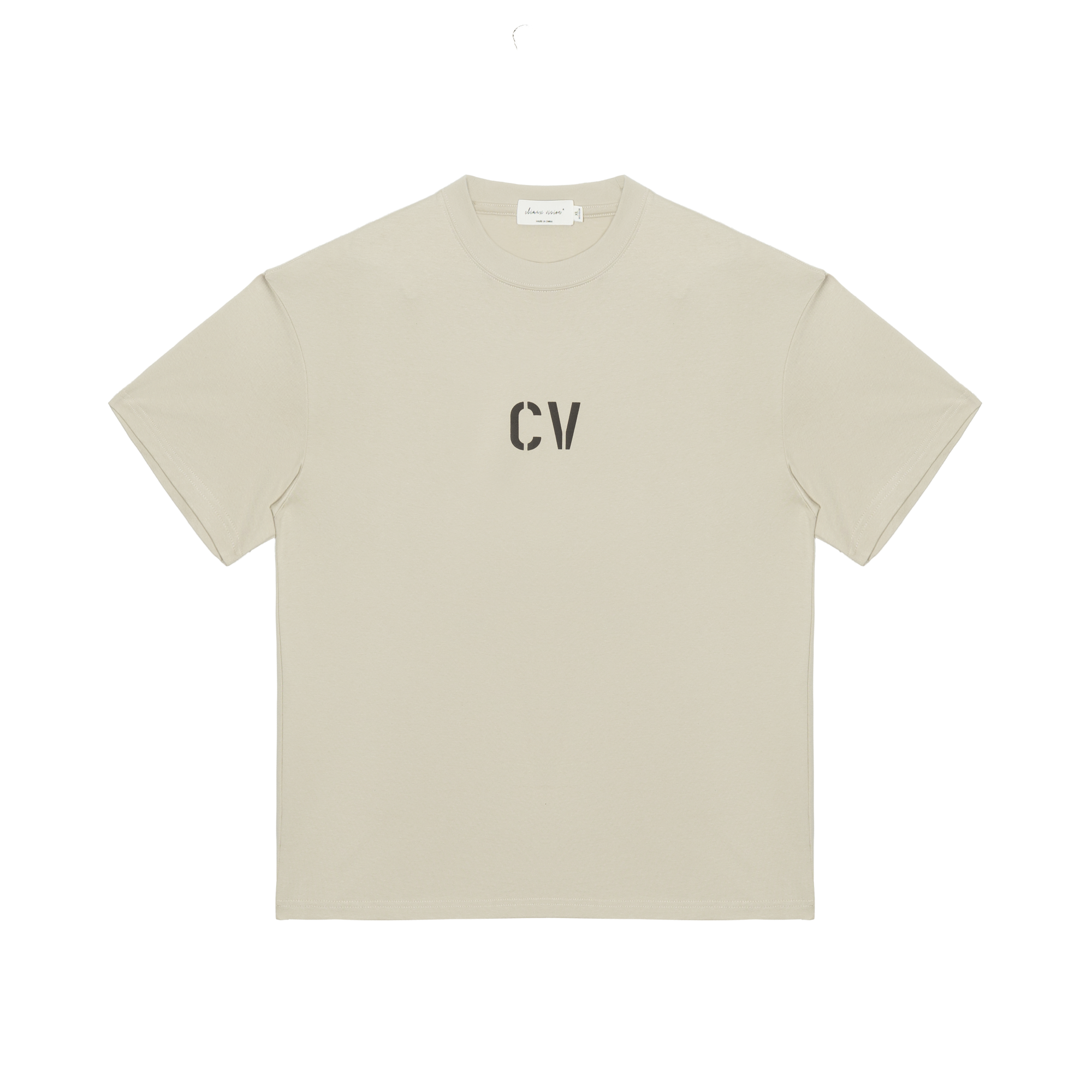 Wheat Color Flocked CV Short Sleeves