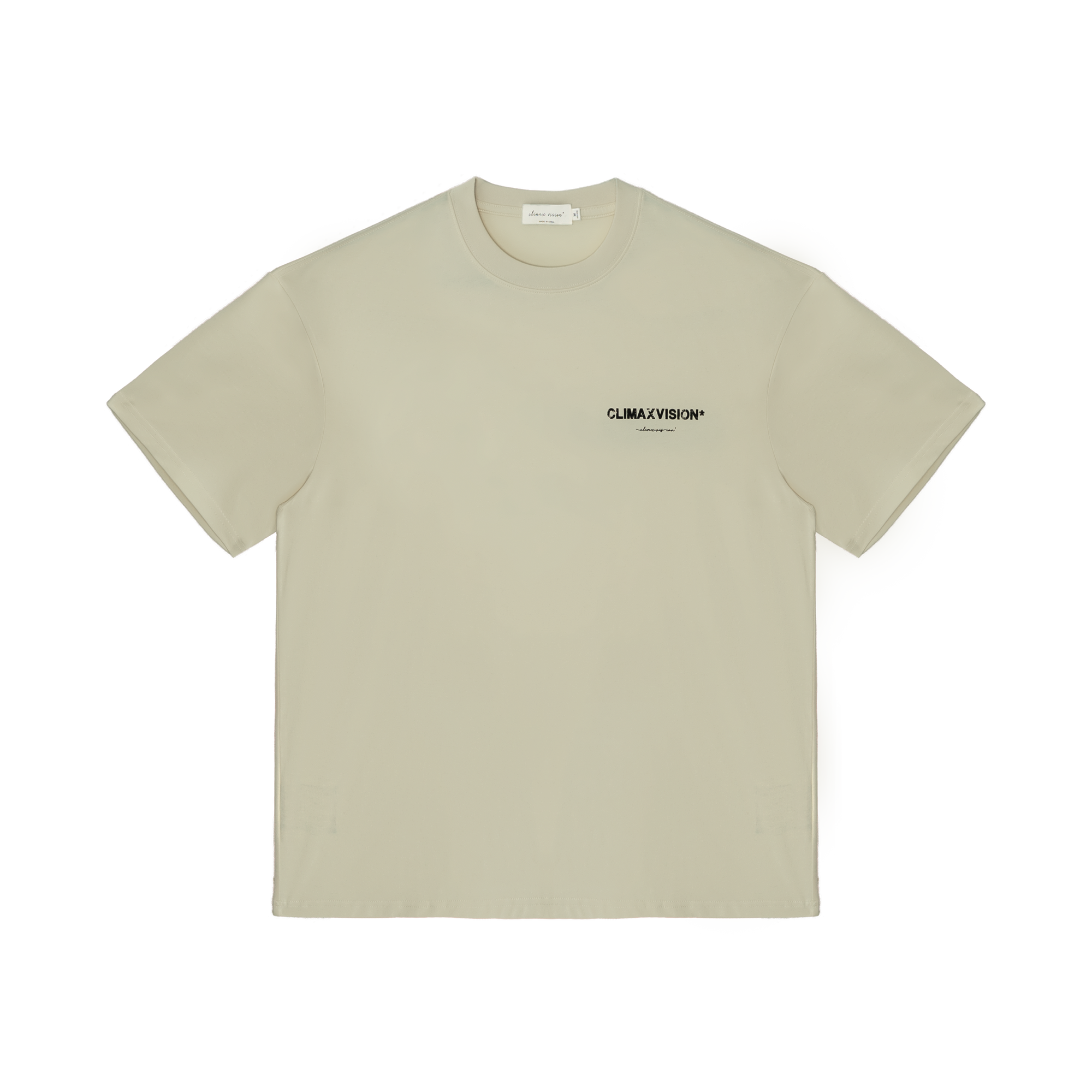 Gray Green Broken Logo Double-breasted Short-sleeved Shirt