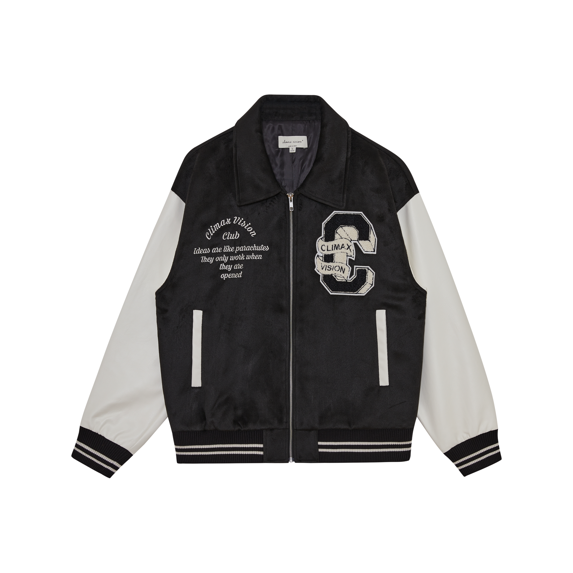 Black Retro American High Street Baseball Uniform