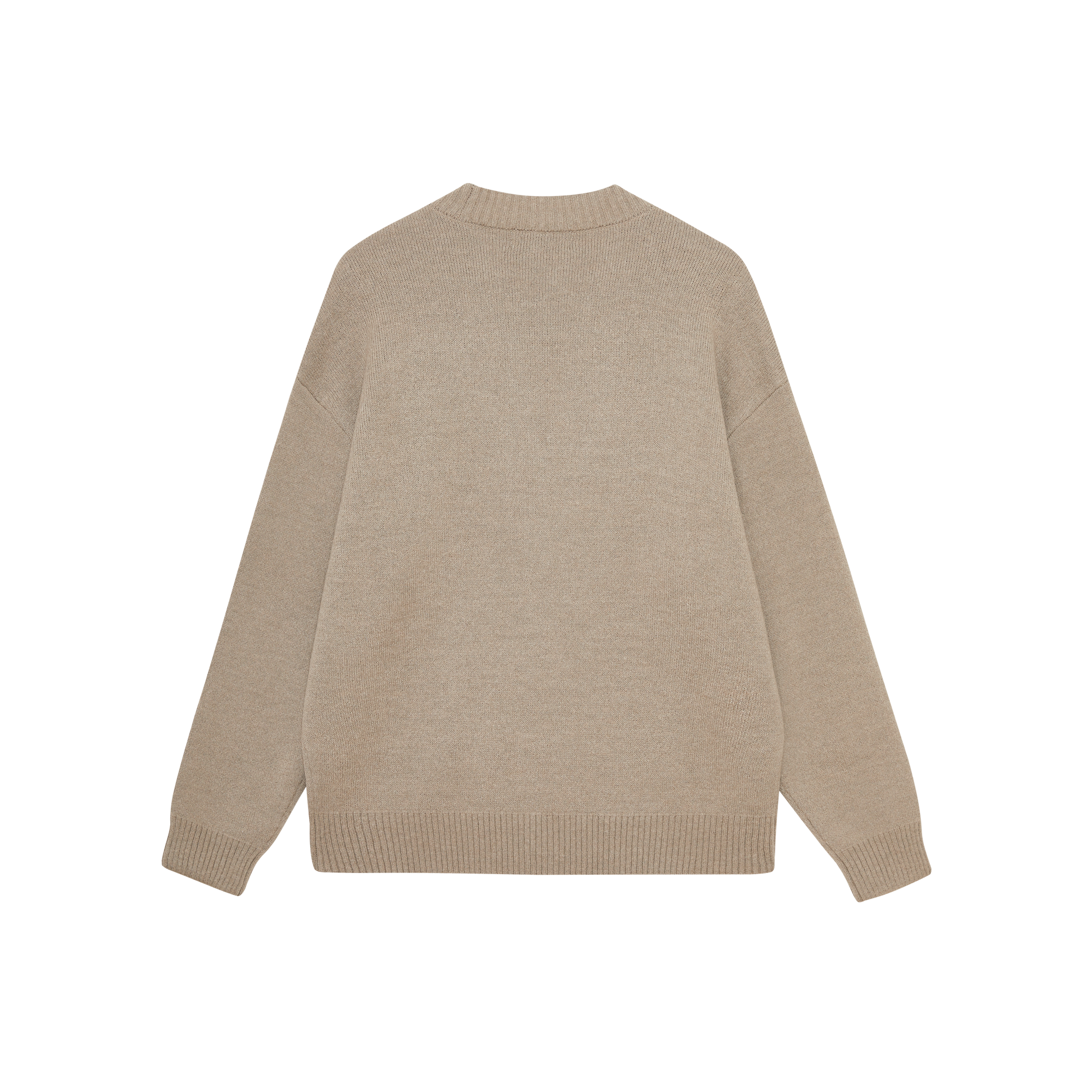 Khaki Loose Cardigan Sweater