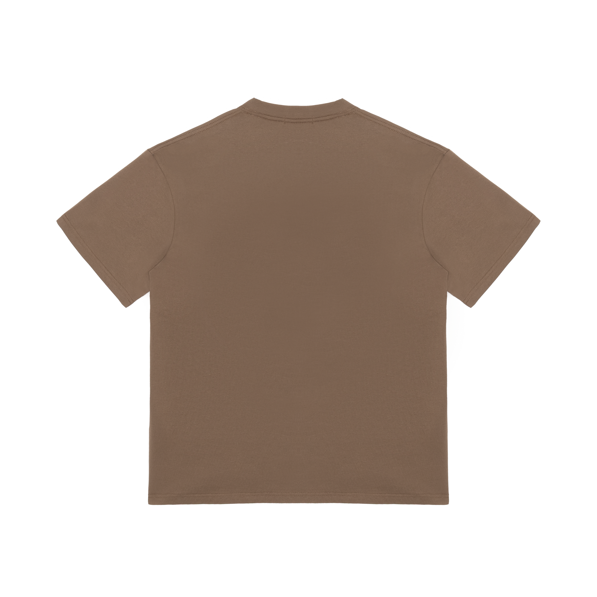 Brown Flocked C-line Short Sleeves