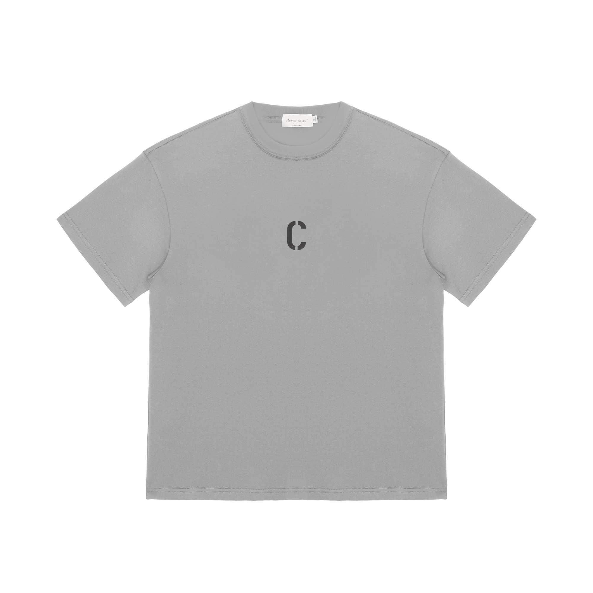 Grey Flocked C-line Short Sleeves