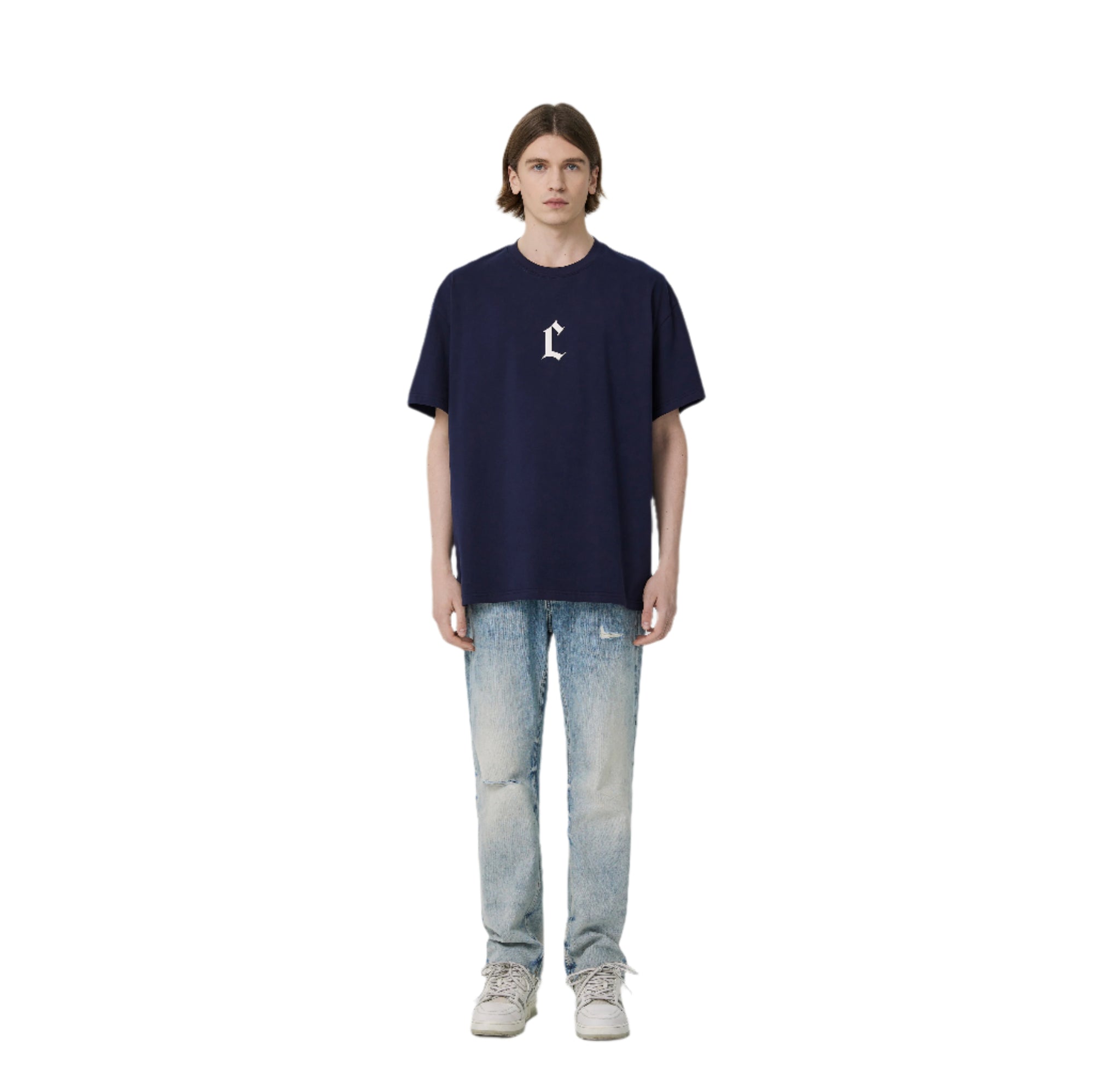 Navy C-shaped Foam Short Sleeves