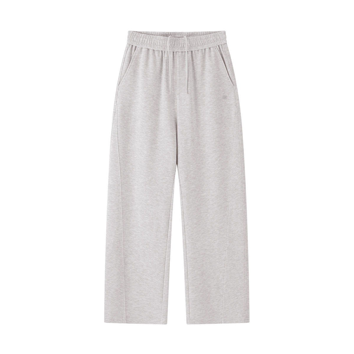 Grey Relaxed Waffle Knit Suit Blade Pants