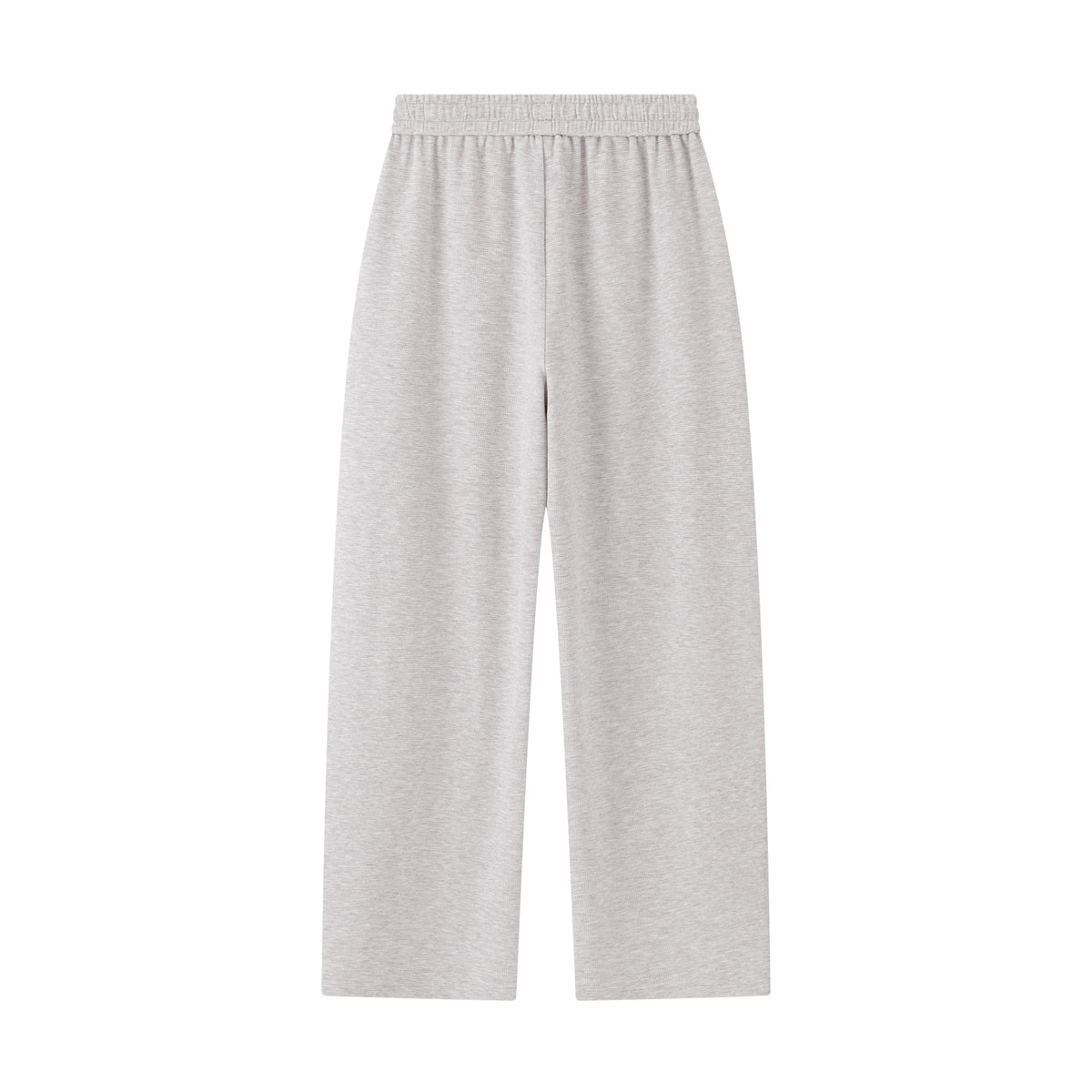 Grey Relaxed Waffle Knit Suit Blade Pants