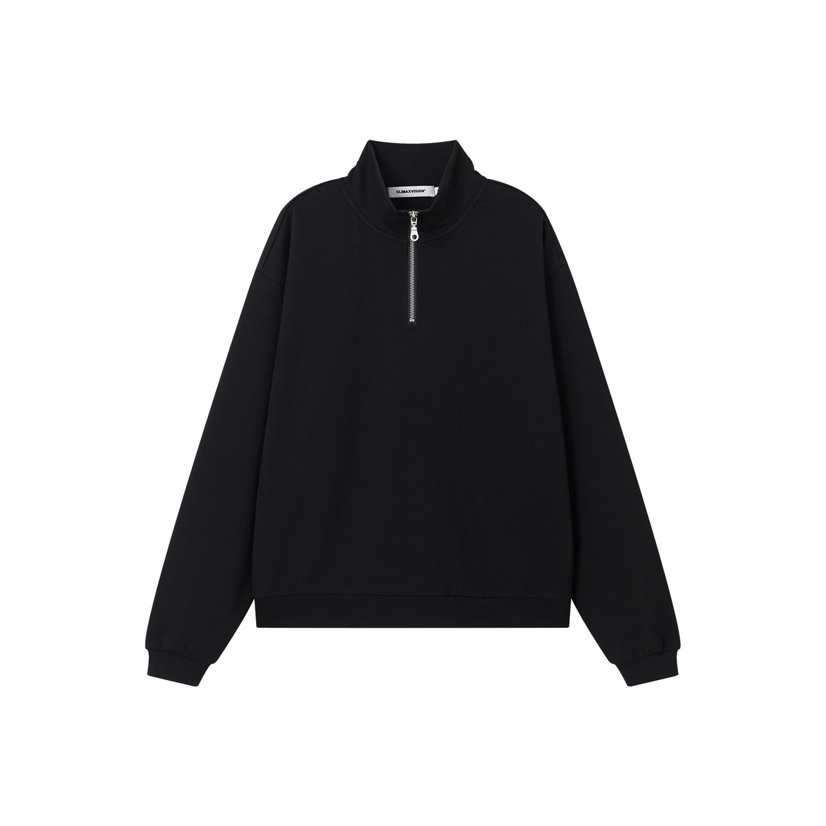 Black Air Layer Half-Zip Pullover Sweatshirt