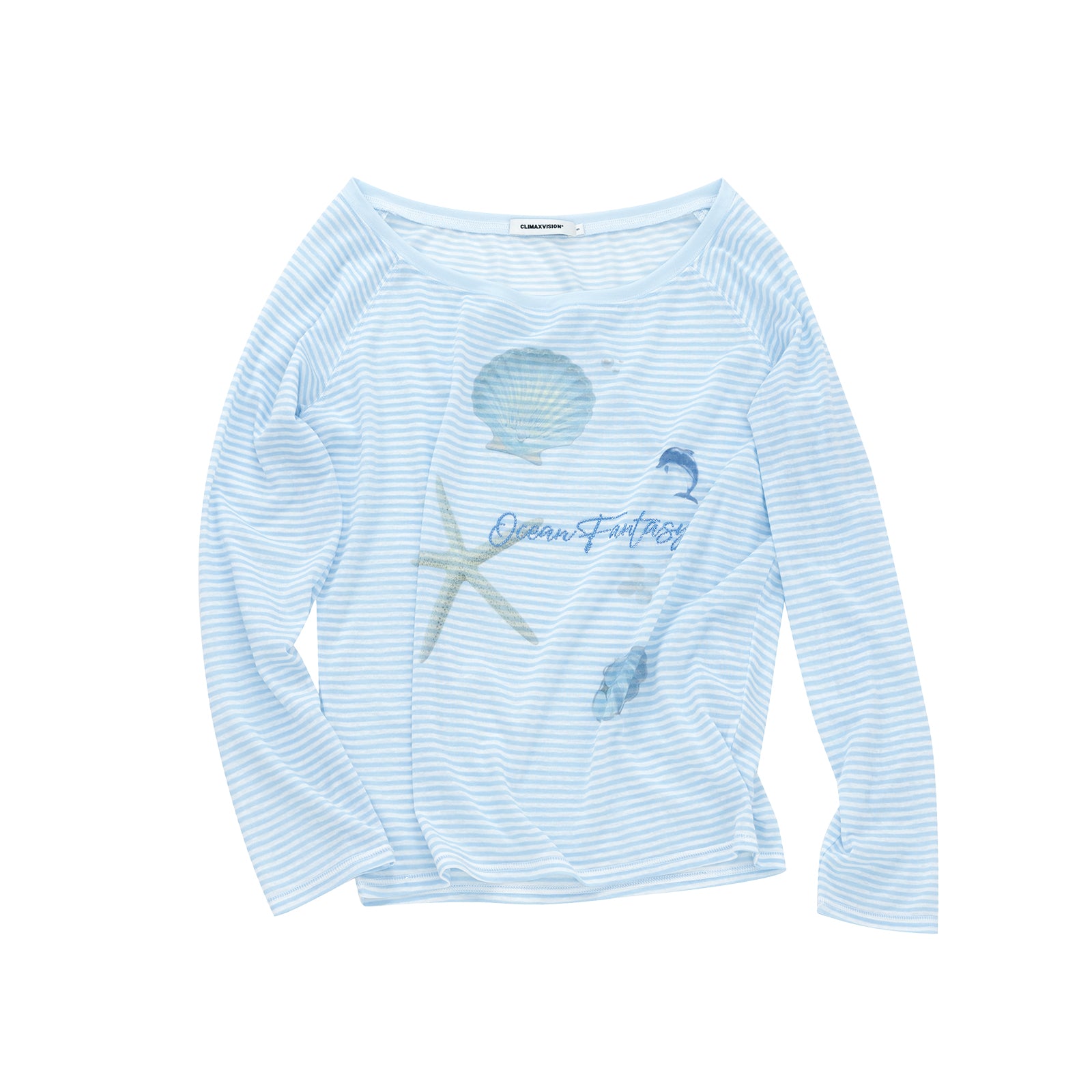 Blue Lyocell Resort Style Off-Shoulder Cover-Up