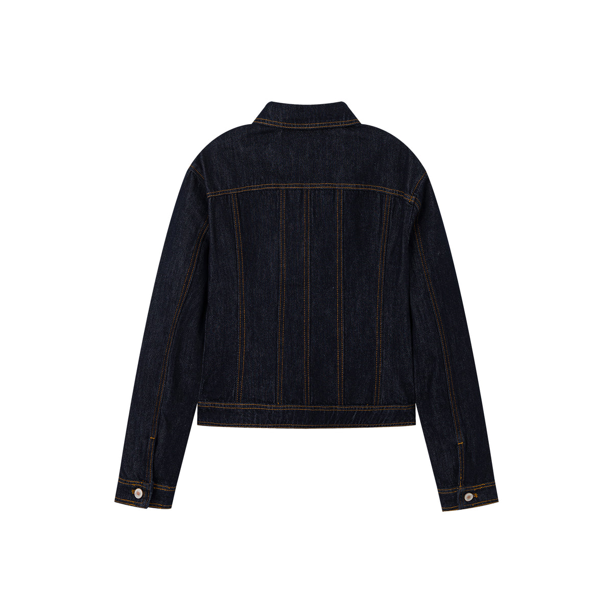 Raw Denim Blue Slim-Fit Denim Jacket