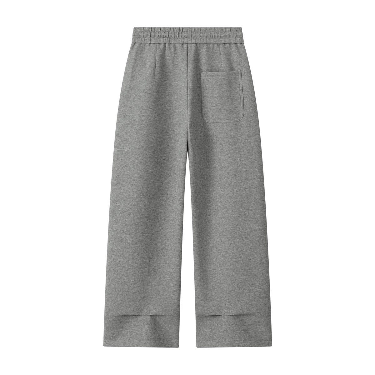 Grey Heavyweight Air-Layer Wide-Leg Trousers