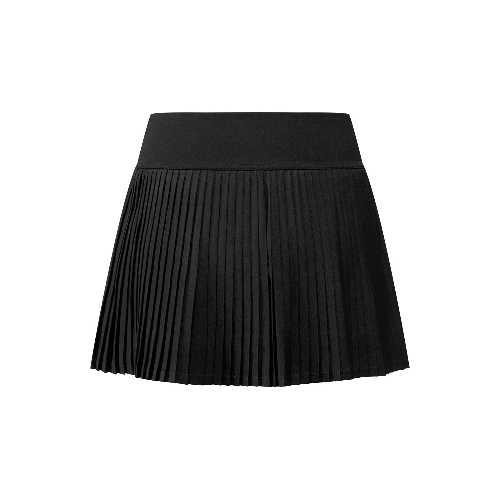 Black Cross Pleated Tennis Skirt